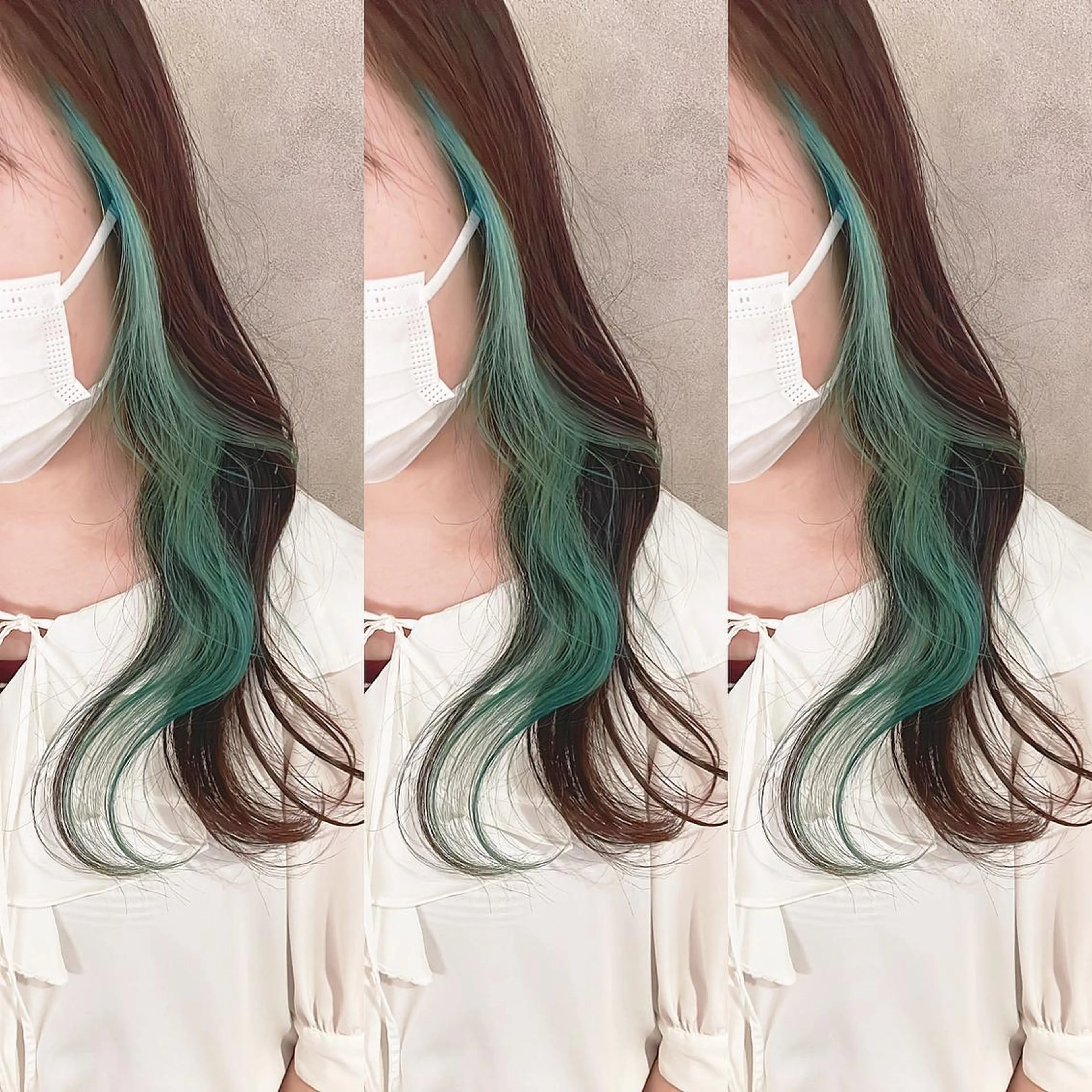 カラー ブリーチ ヘアカラー トリートメント 渋谷:インナーカラー ／🍒エリカ🍒のヘアスタイル