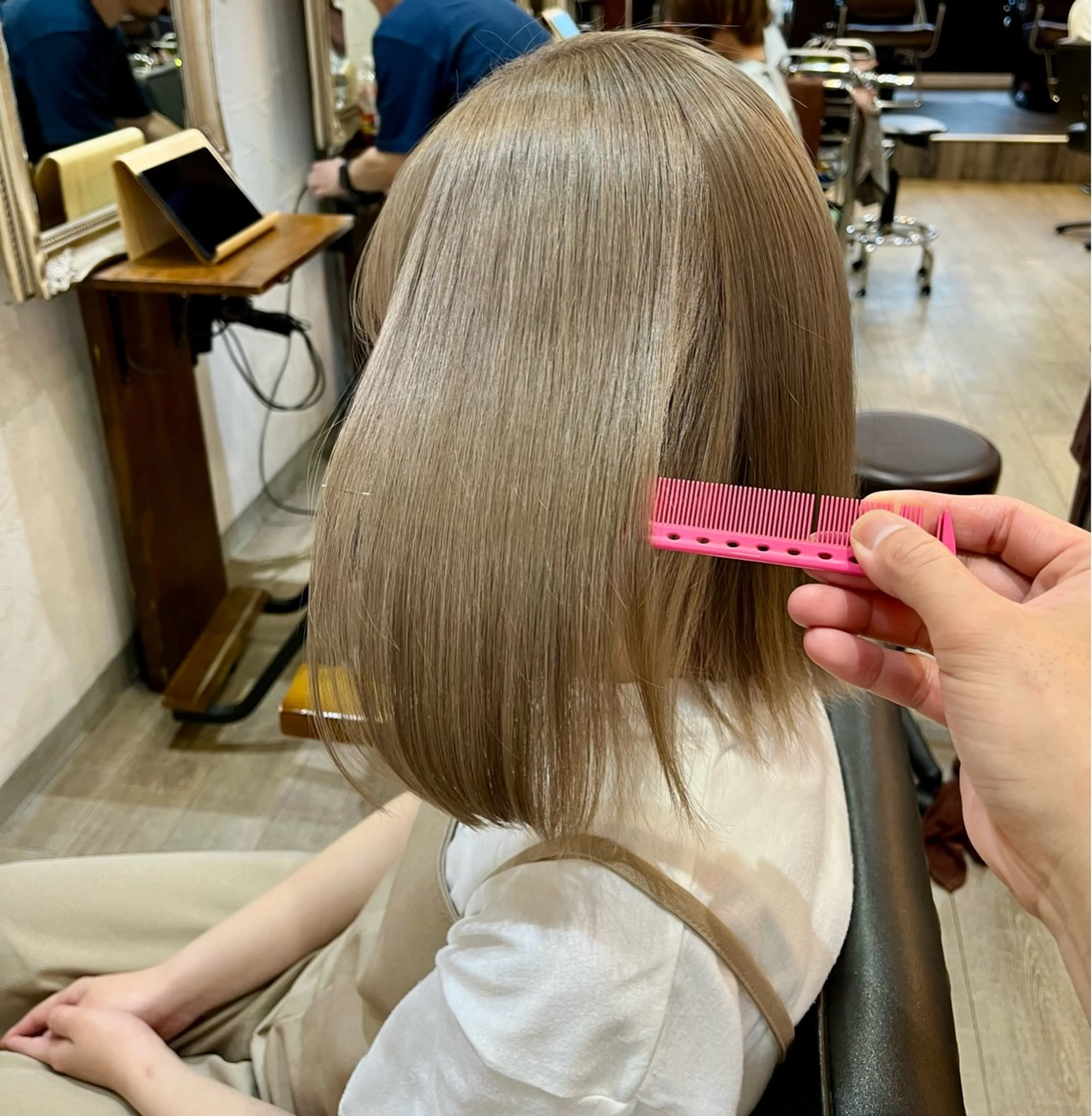 🎀最上級ダメージレス🎀ケアブリーチ1回+ケアフルカラー+TOKIO4STEPトリートメントの写真