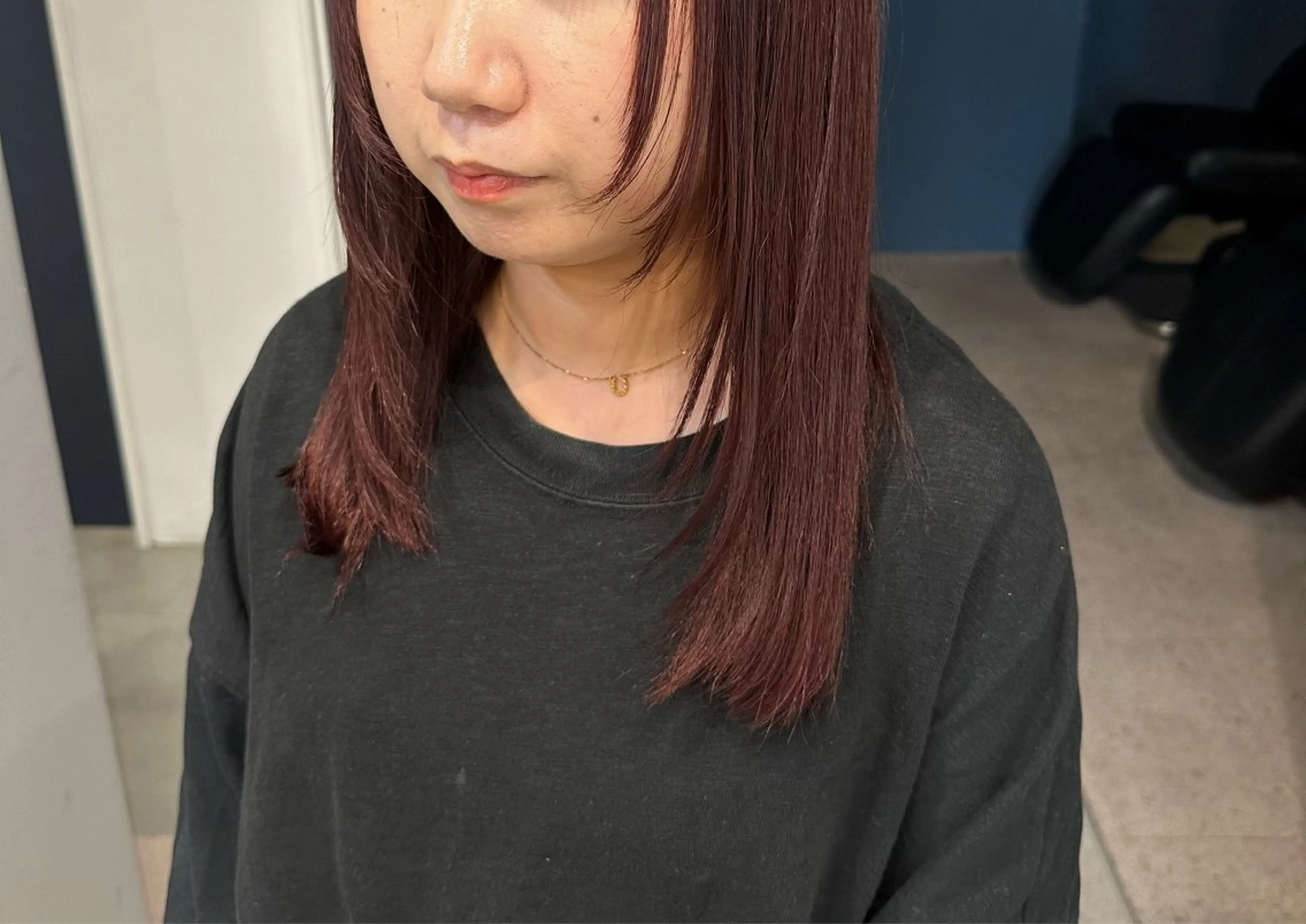 セミロング ヘアカラー トリートメント 💖ハイライト/ハイ トーン💖MIKIのヘアスタイル