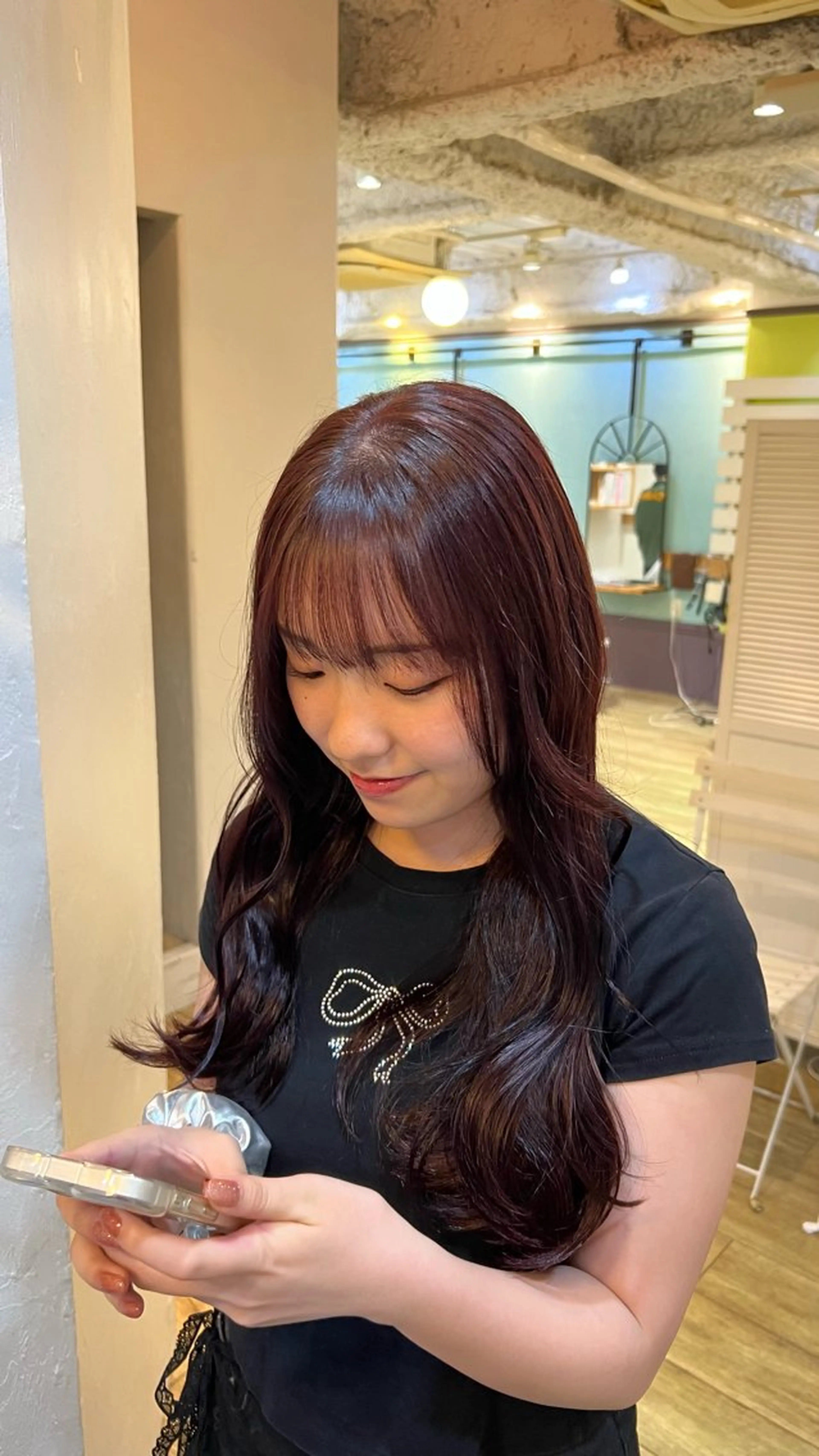 セミロング カラー ヘアカラー トリートメント Garland 表参道所属・パーマ/レイヤー/ 艶カラー🎀 emiのヘアスタイル