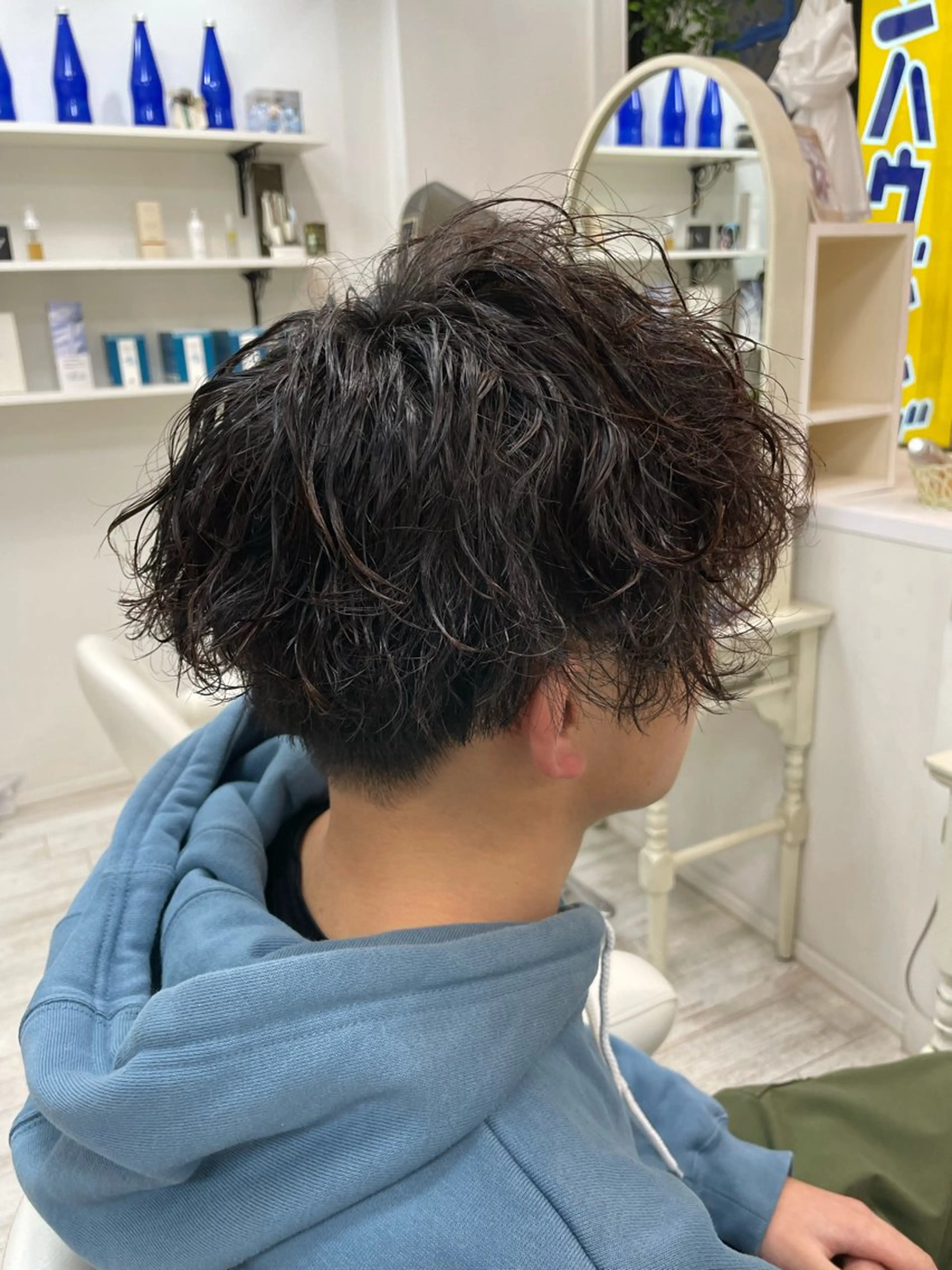 ショート カット パーマ 新籾 尚哉のヘアスタイル