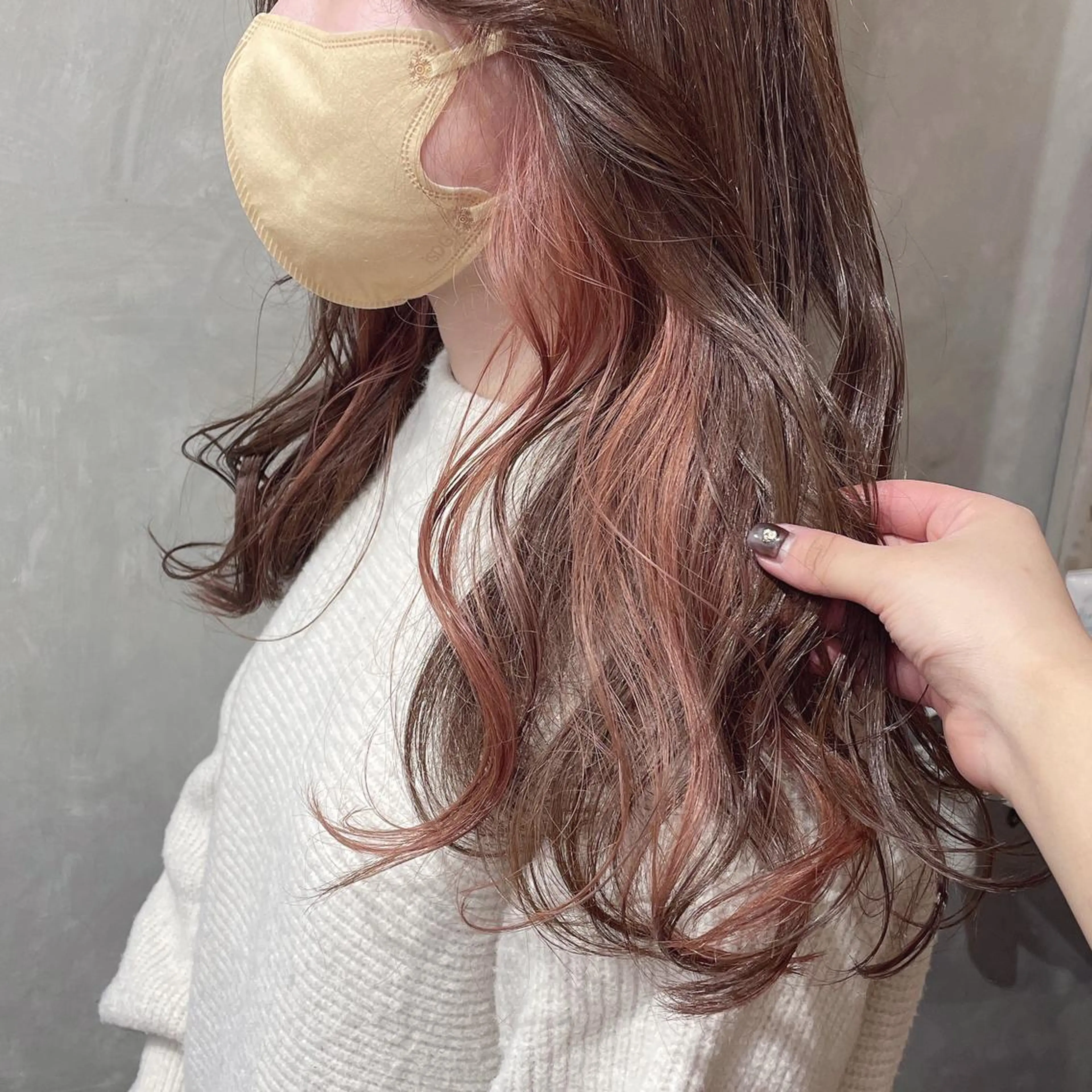 ロング カラー 梅田美容室 山崎海波のヘアスタイル