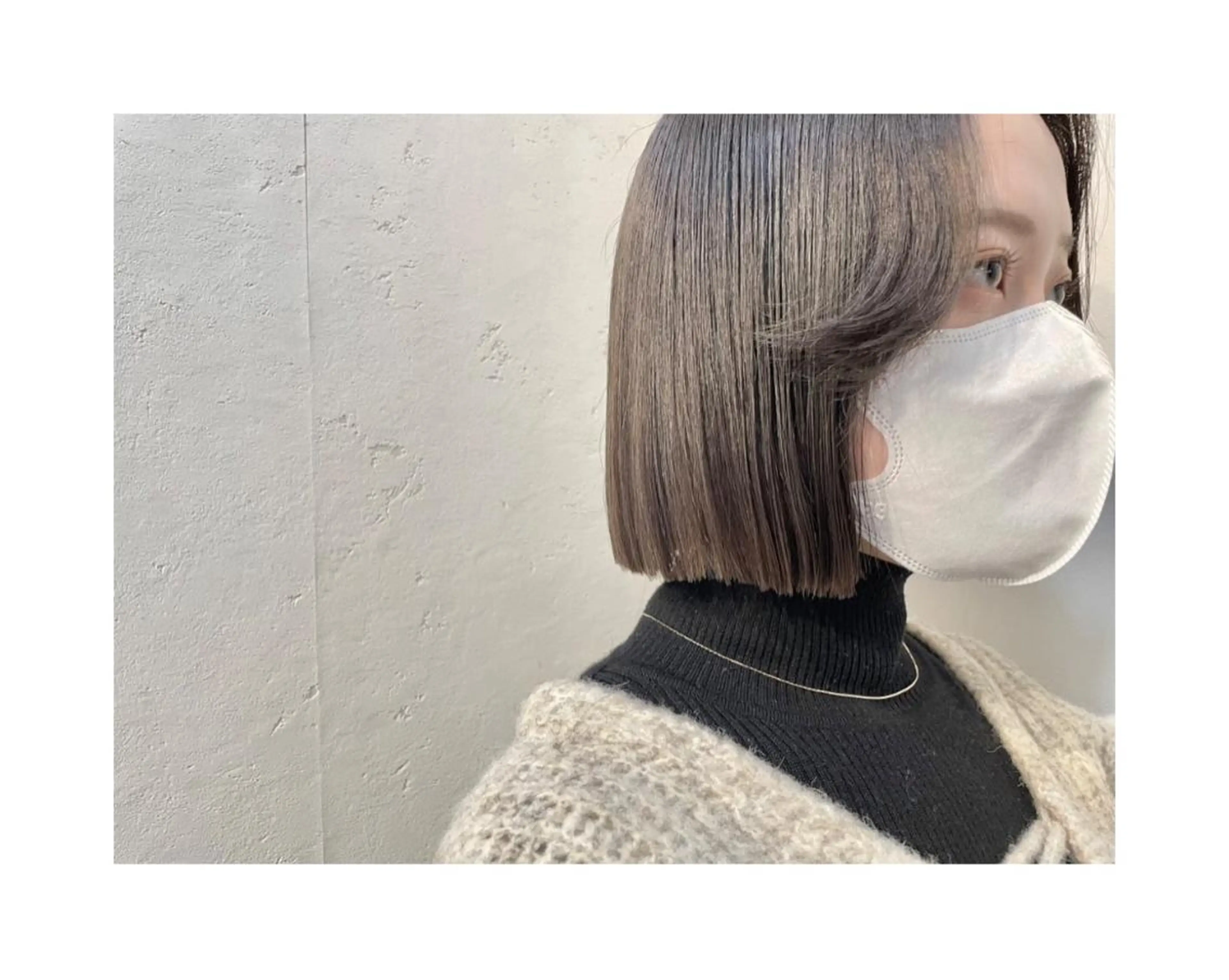 ミディアム 切りっぱなしボブ ボブ 札幌韓国メンズ 🇰🇷YUITOのヘアスタイル