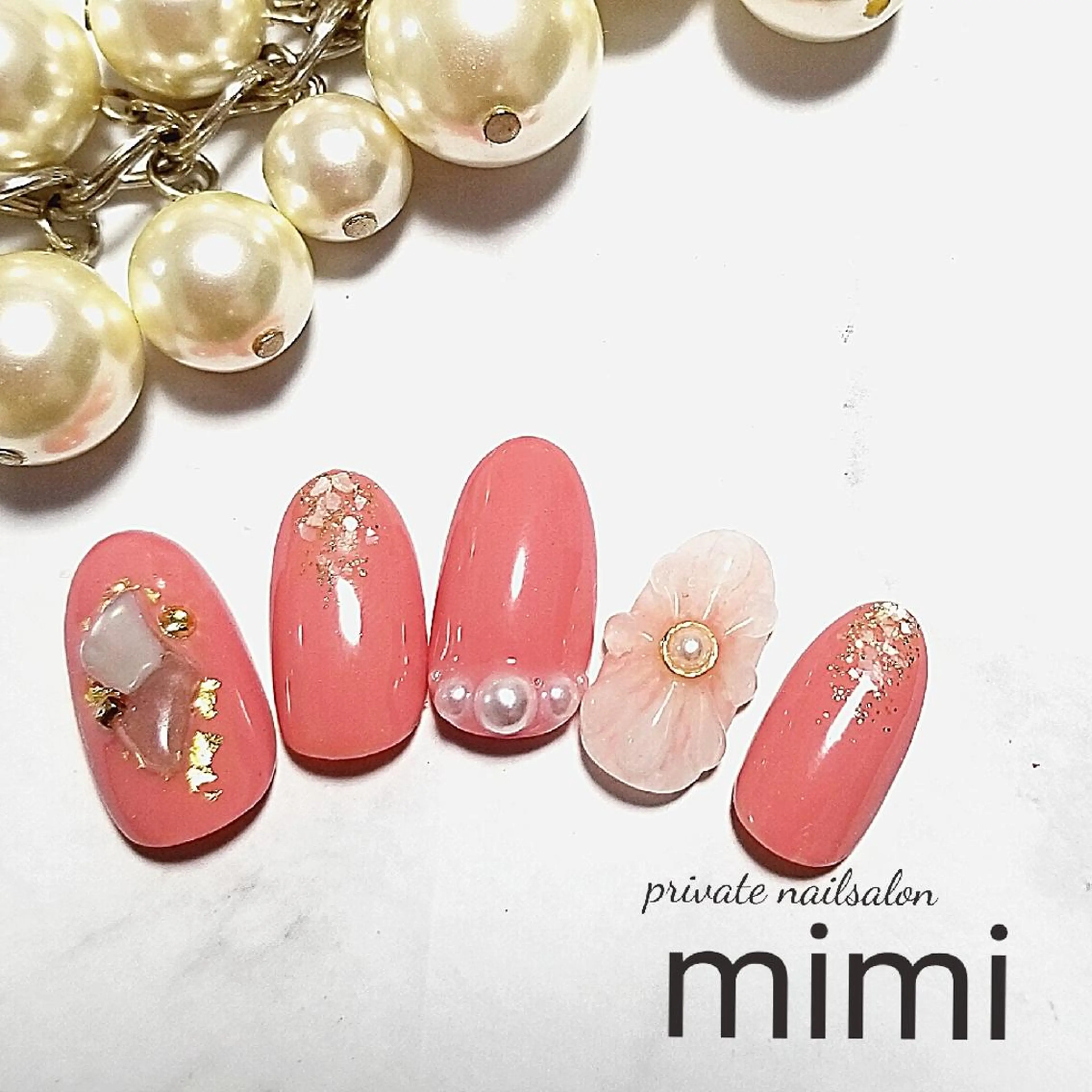 ネイル フラワーネイル ぷっくりネイル ハンドネイル 博多ネイル ｍｉｍｉのネイルデザイン