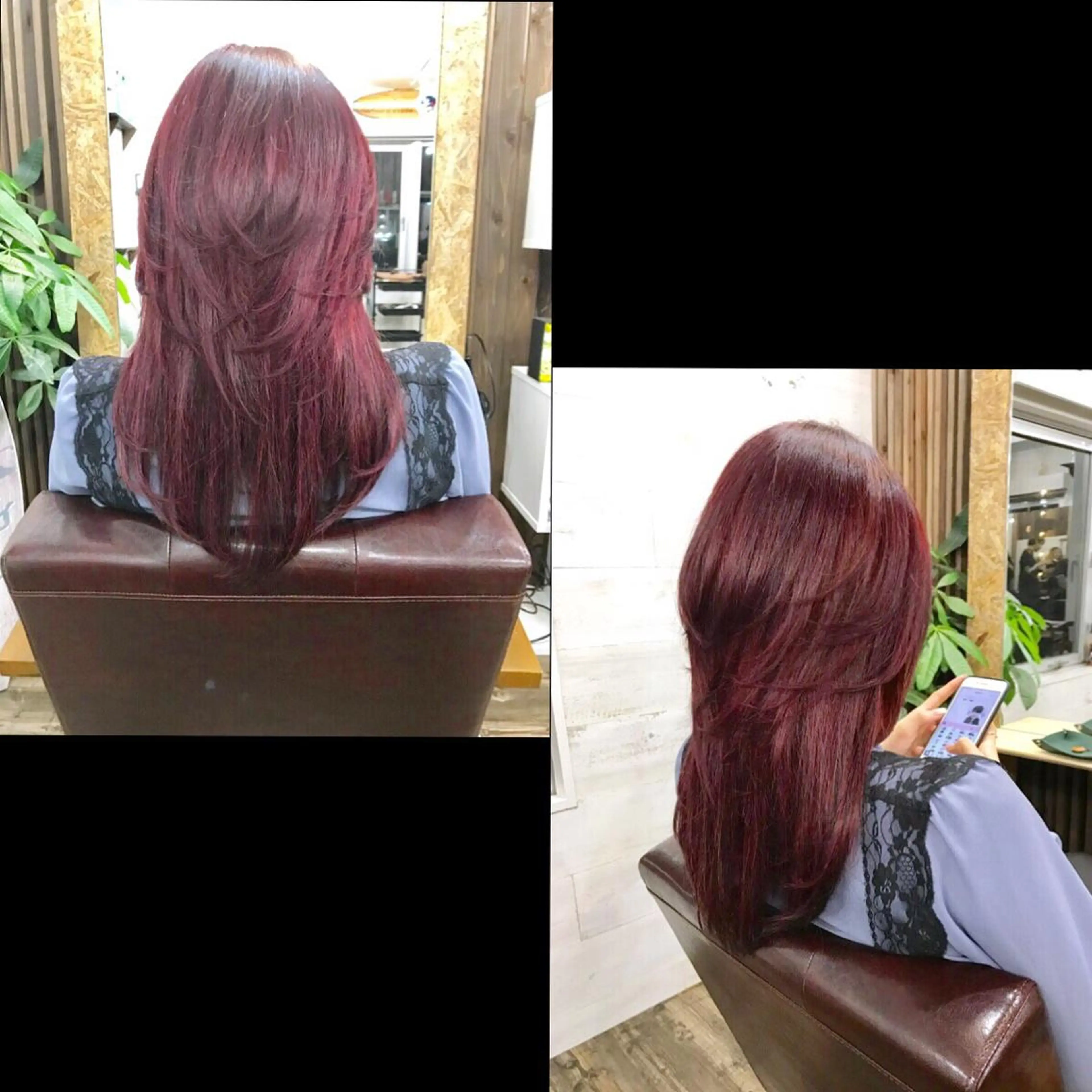 ミディアム カラー ✯カラー&編み込み エクステ✯池田智博✯のヘアスタイル