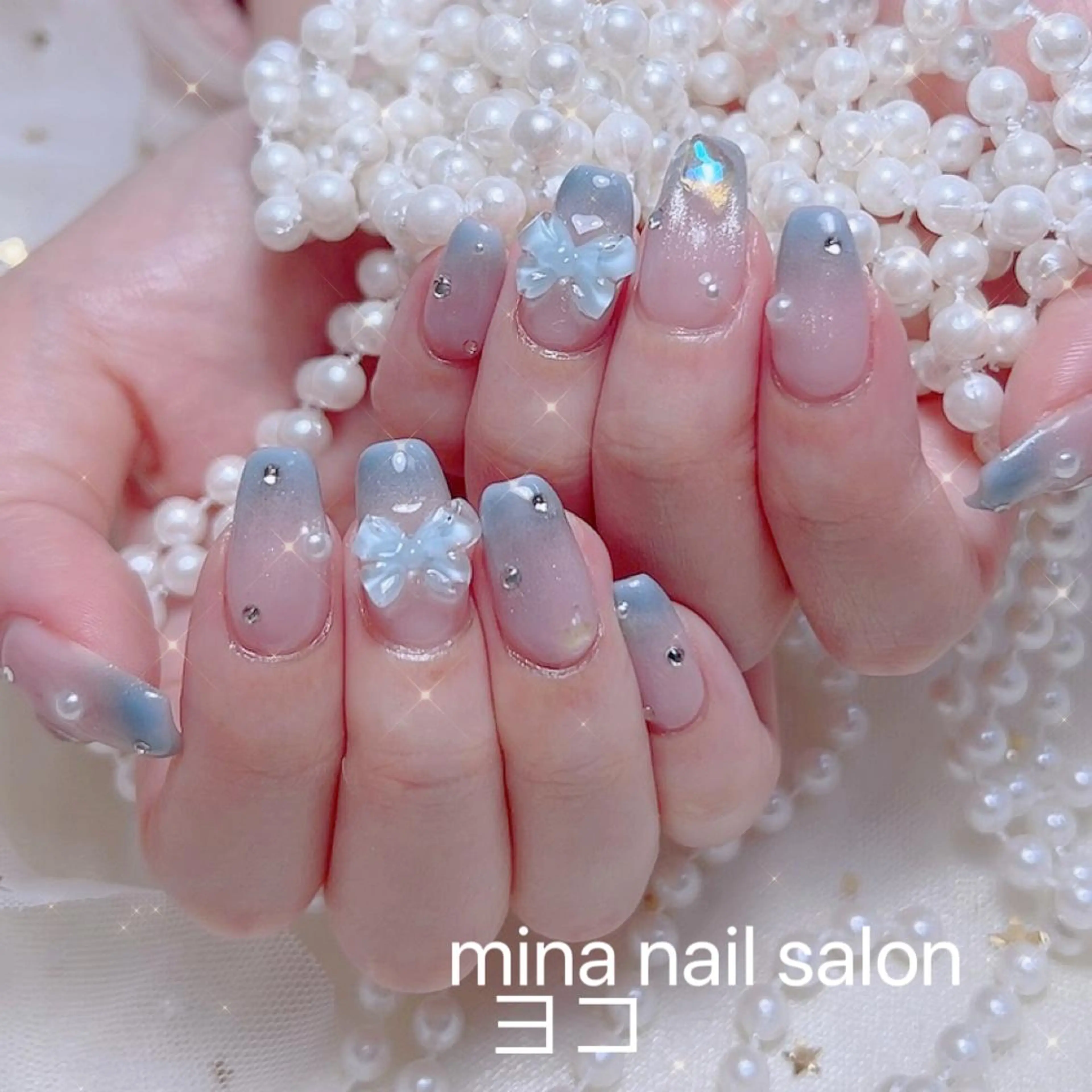 ネイル Mina🧸 韓国風ネイル🎀のネイルデザイン