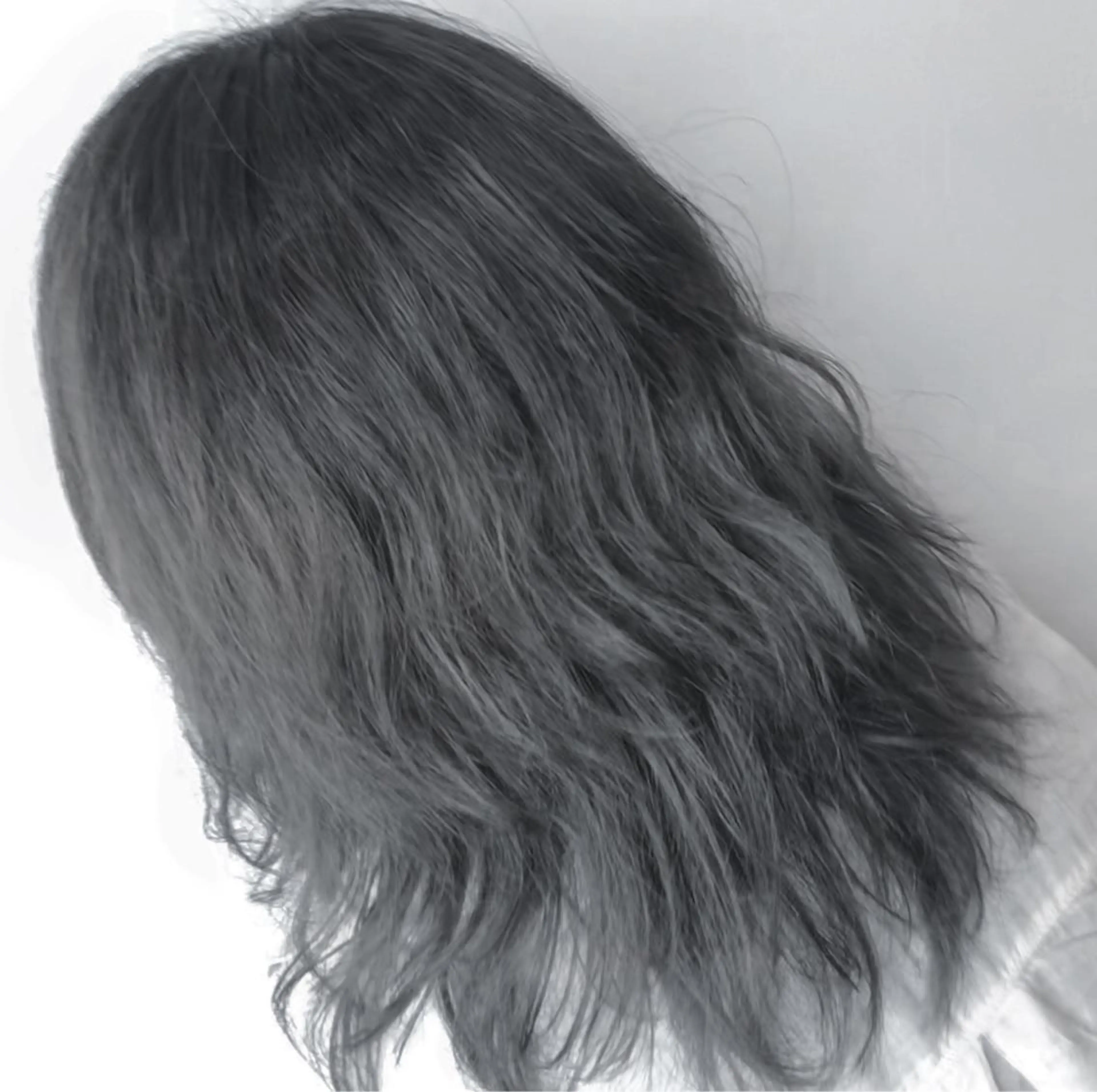 セミロング カラー バレイヤージュ ブリーチ グラデーションカラー シルバー レイヤーカット カットモデル大募集✨ ✨BASSA保谷店✨のヘアスタイル