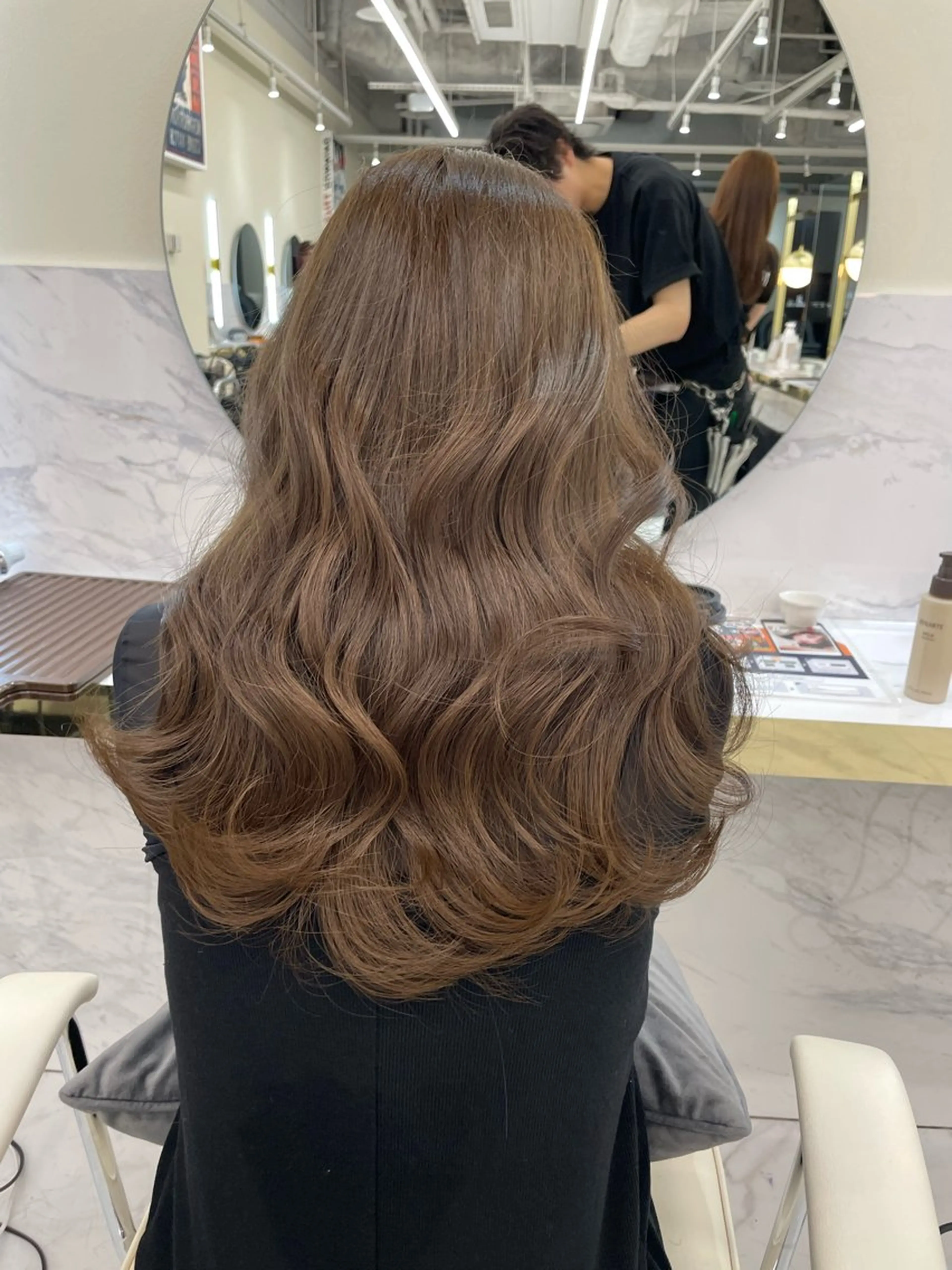 セミロング カラー ヘアアレンジ ブラウンカラー ダブルカラー 髪質改善支持率 NO.1🌹松野力也のヘアスタイル