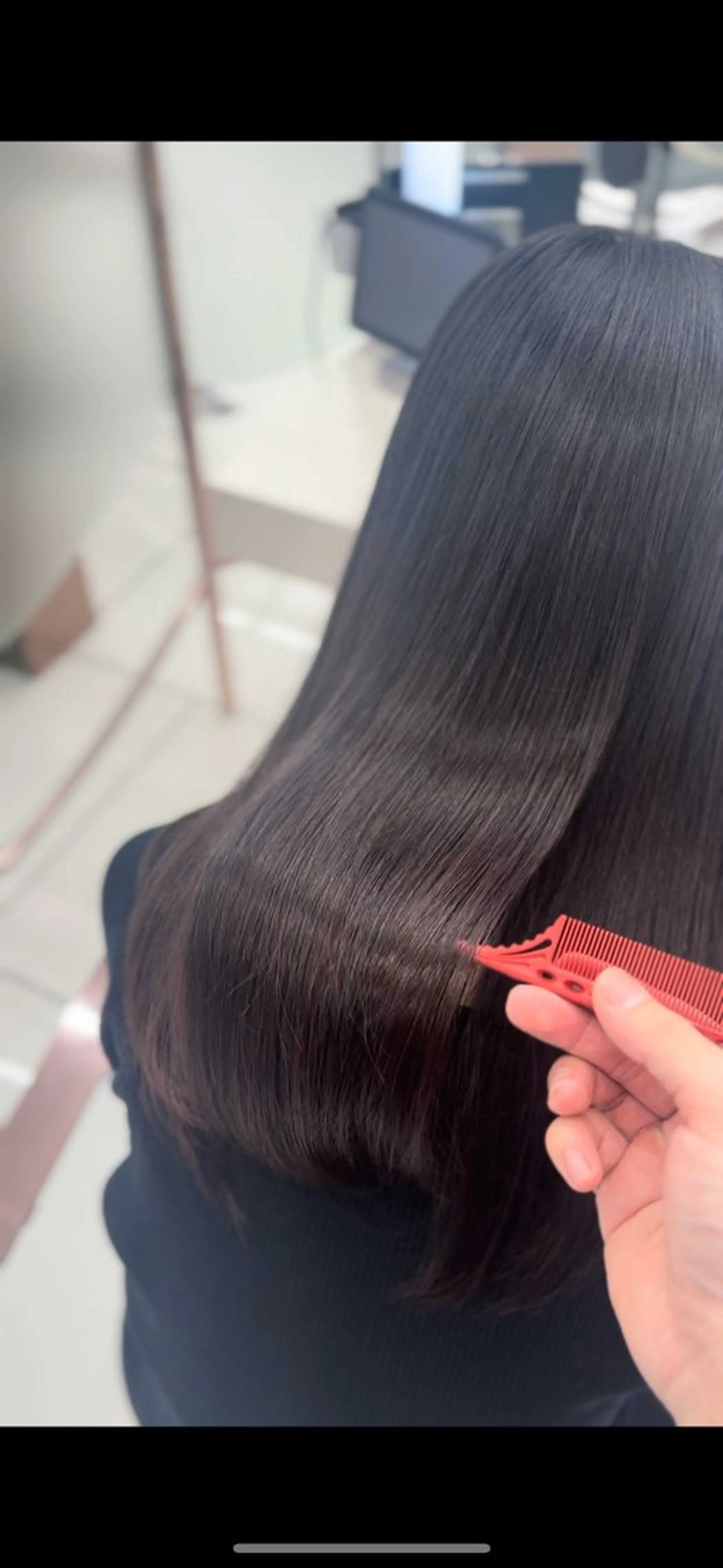 セミロング トリートメント 酸熱トリートメント 透明感艶カラー /銀座/佐々木夏泉のヘアスタイル