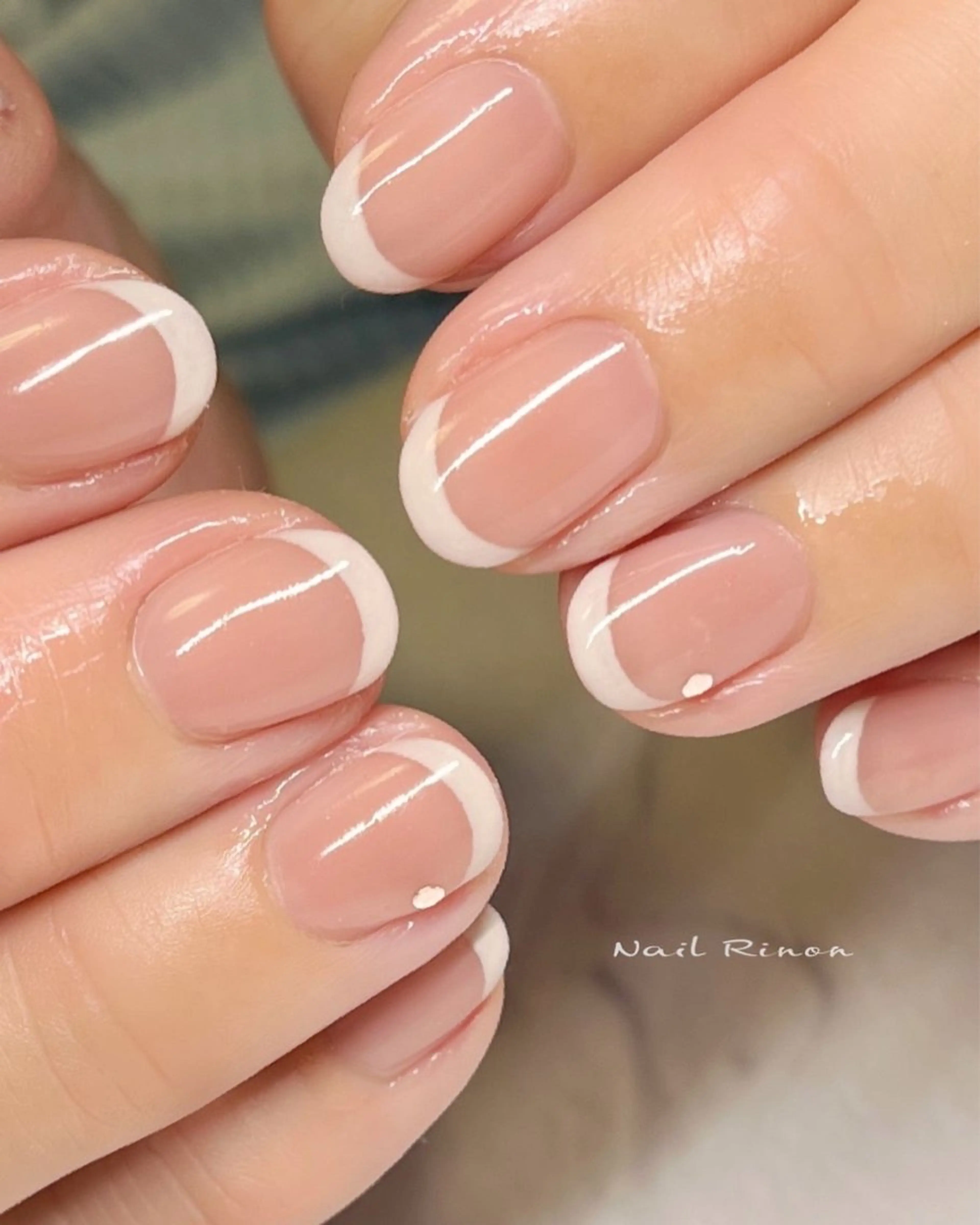 ネイル フレンチネイル ハンドネイル Nail Rinonのネイルデザイン