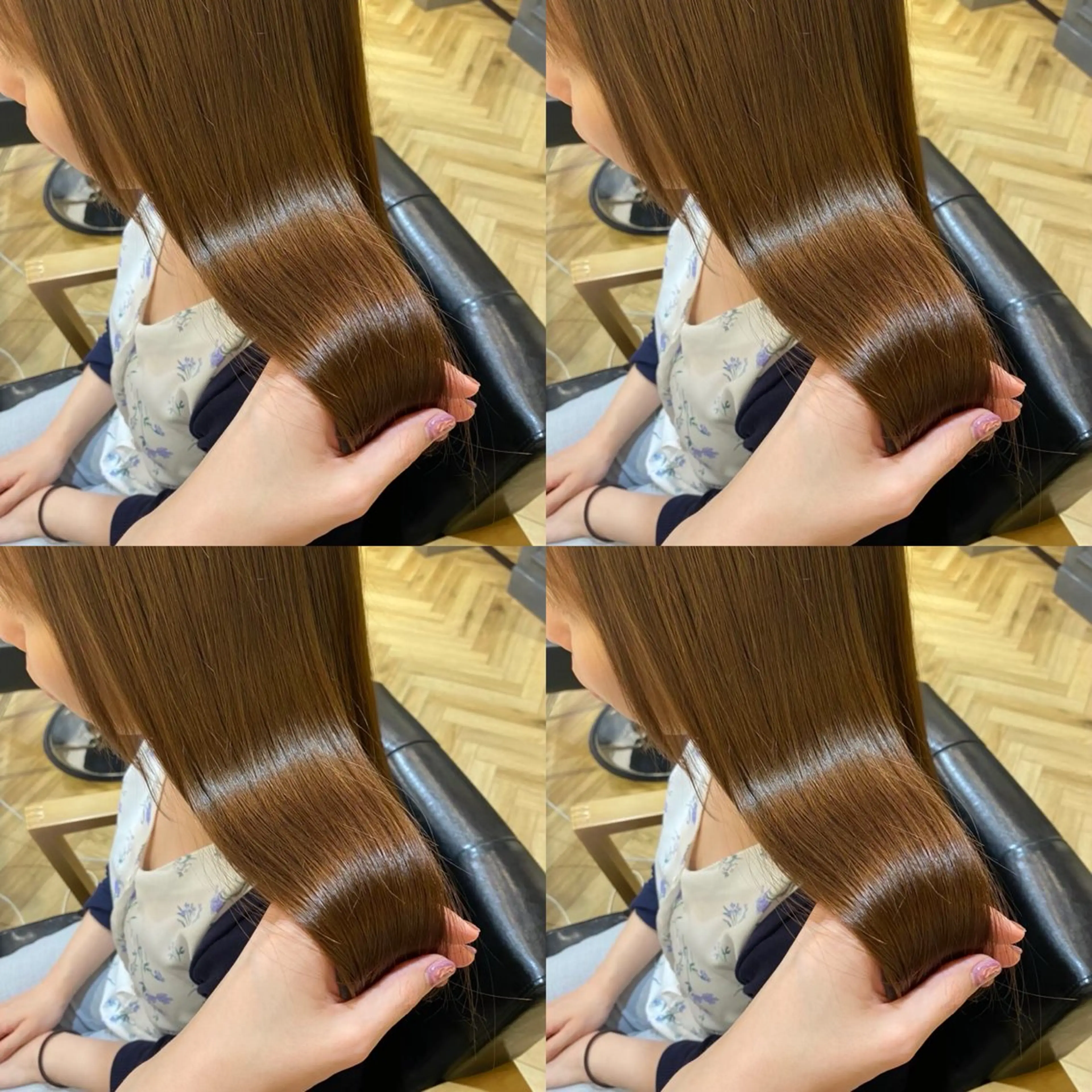 ロング カラー グレージュ 髪質改善 韓国レイヤー ×髪質改善✨純大のヘアスタイル