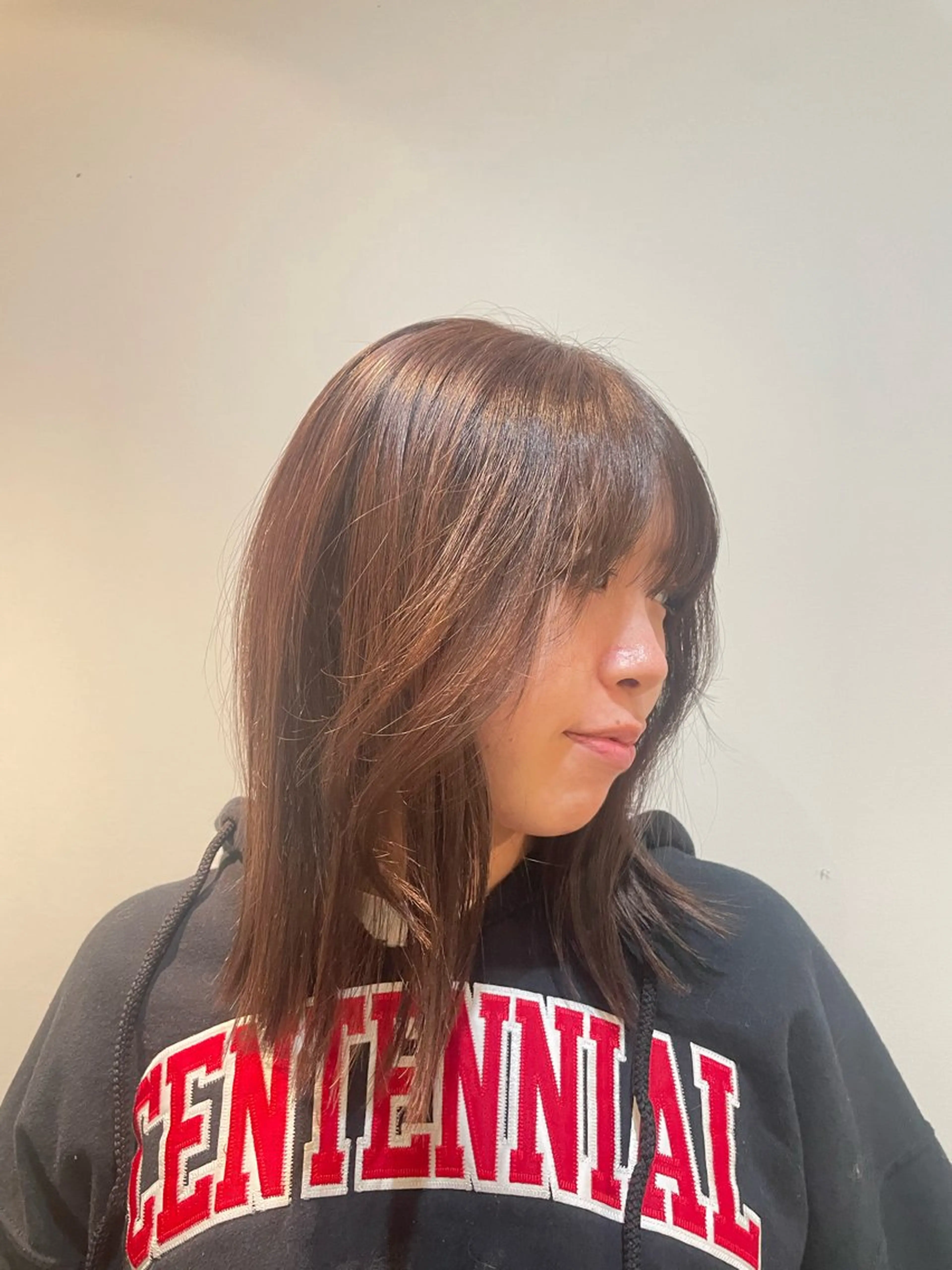 ミディアム ヘアカラー えしま けんたのヘアスタイル