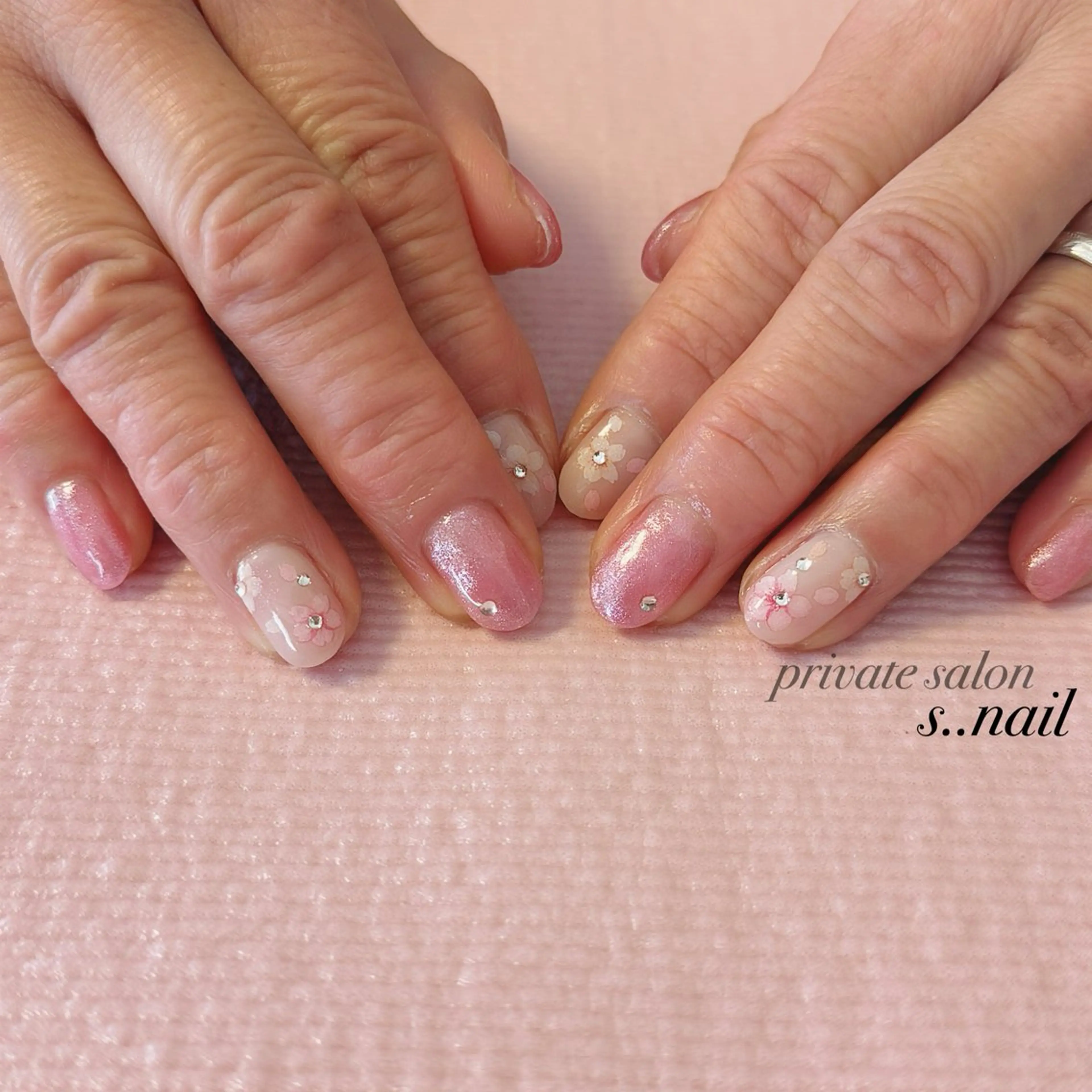 ネイル 桜ネイル ハンドネイル フットネイル s..nail / MORITAのネイルデザイン