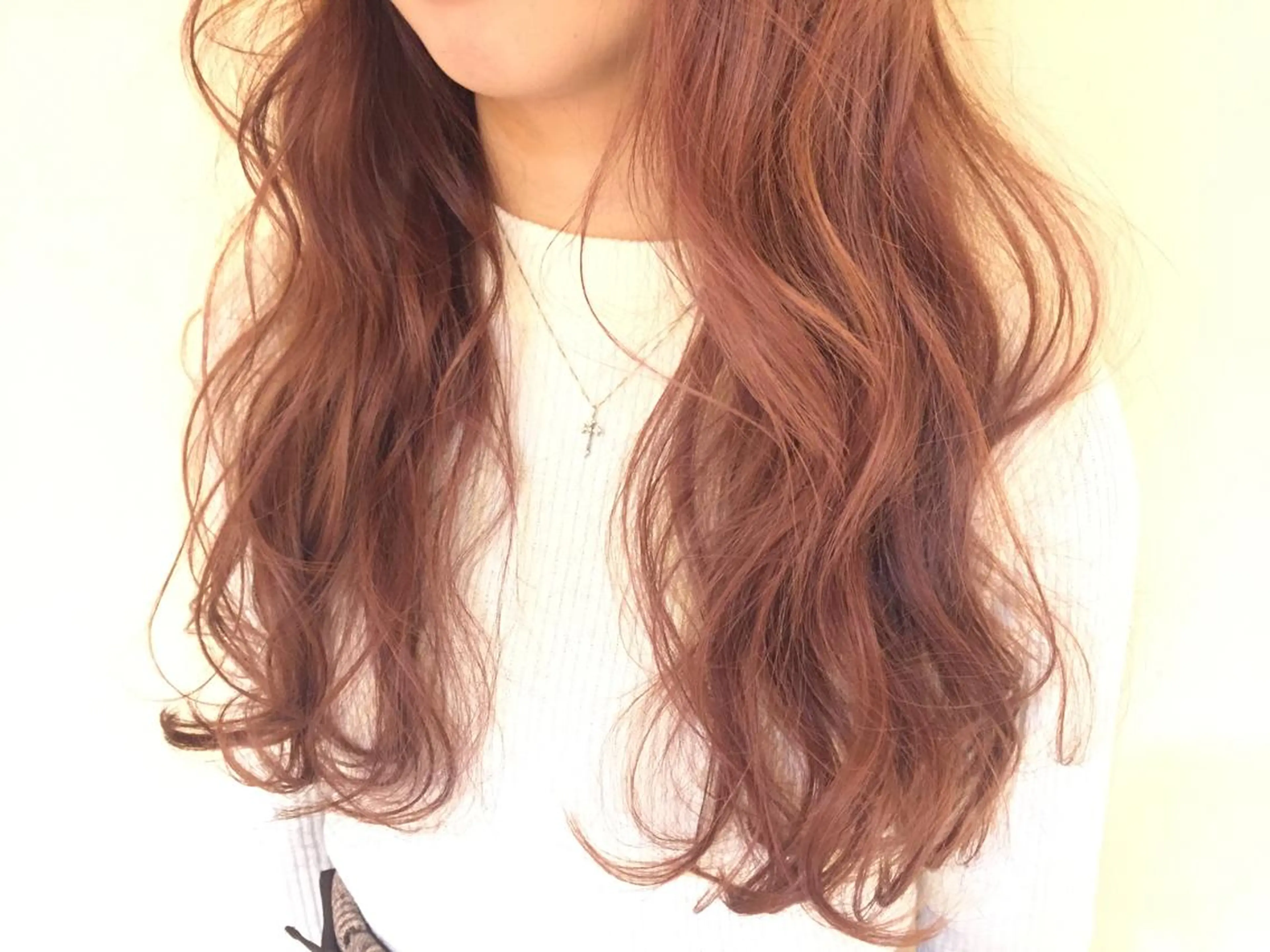 ロング カラー ヘアカラー トリートメント 加藤 綾華のヘアスタイル