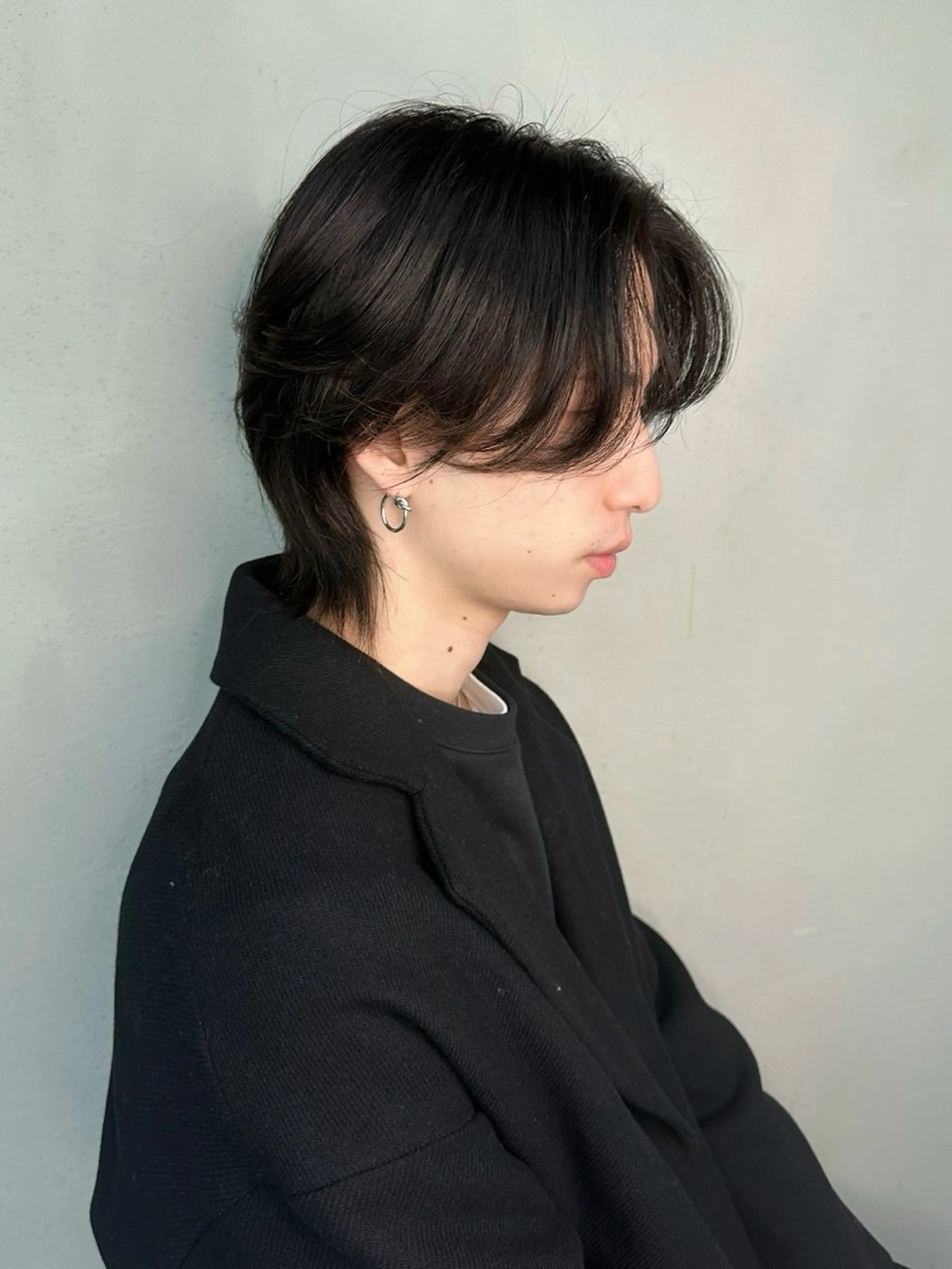 メンズ 切りっぱなしボブ/ 小顔ボブNANAのヘアスタイル