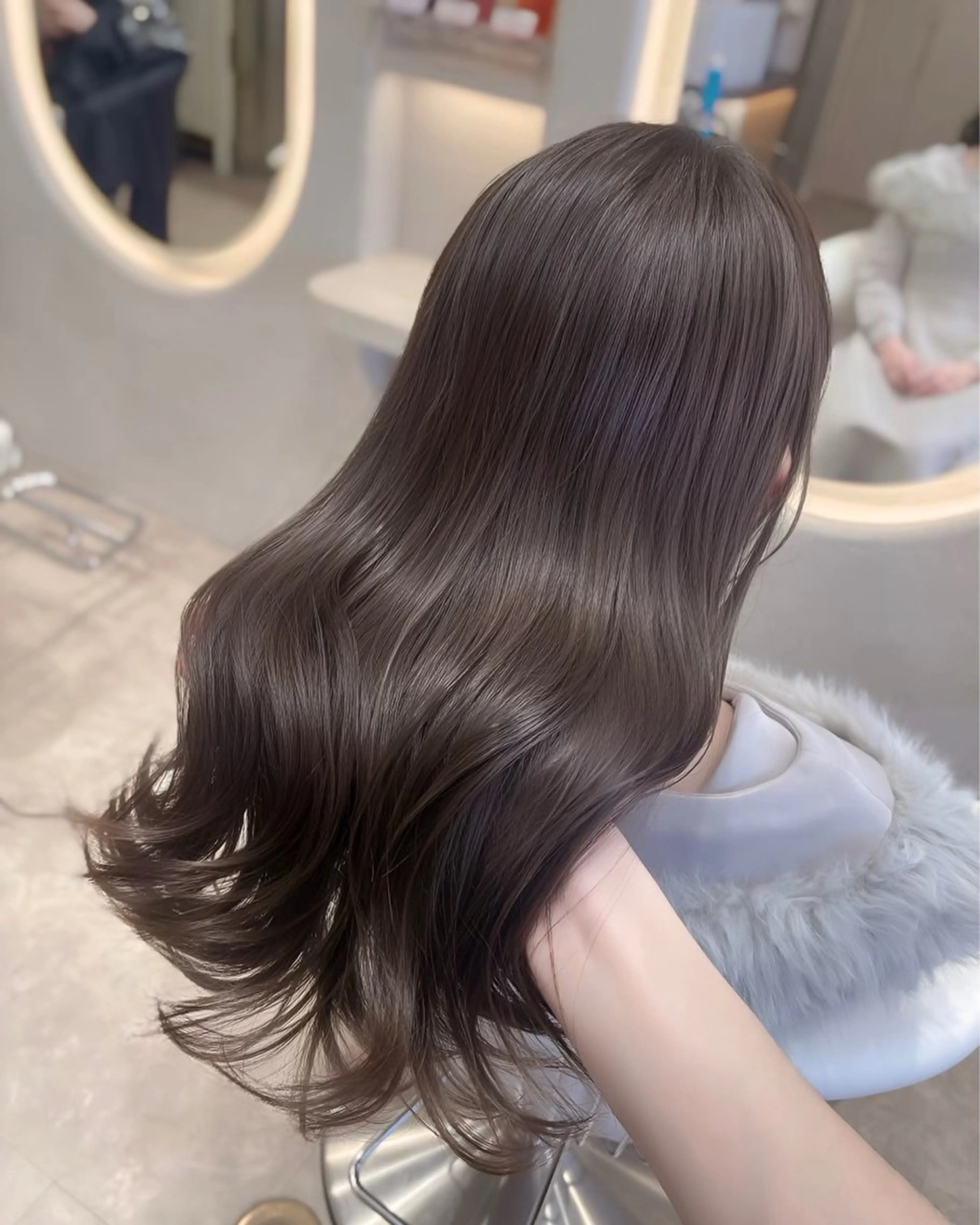 ロング カラー カット ヘアカラー トリートメント MIRAC所属・Ryoichi⛓️ 韓国ヘア/ハイトーンのヘアスタイル