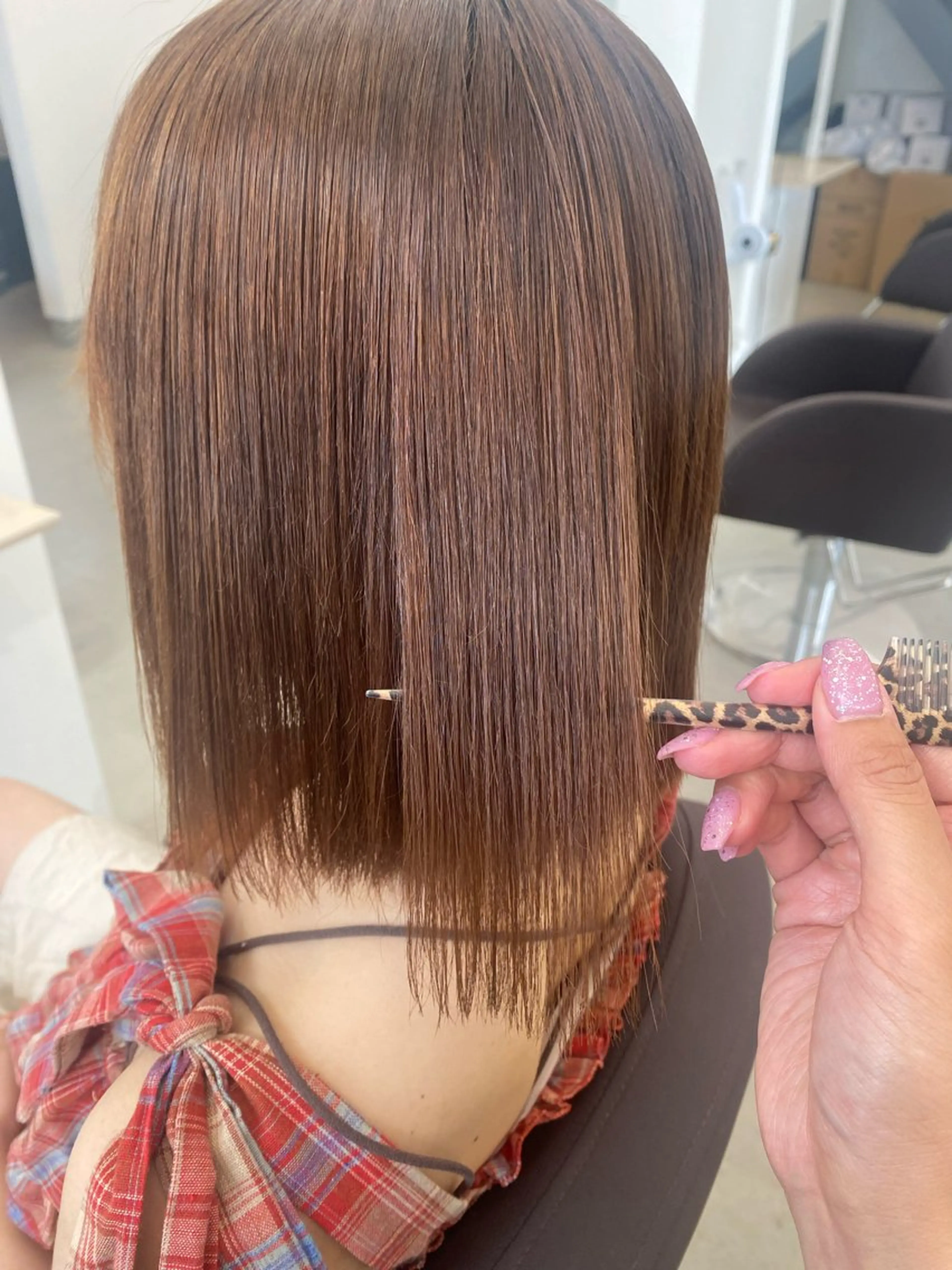 縮毛矯正 矢野 心瑛来のヘアスタイル