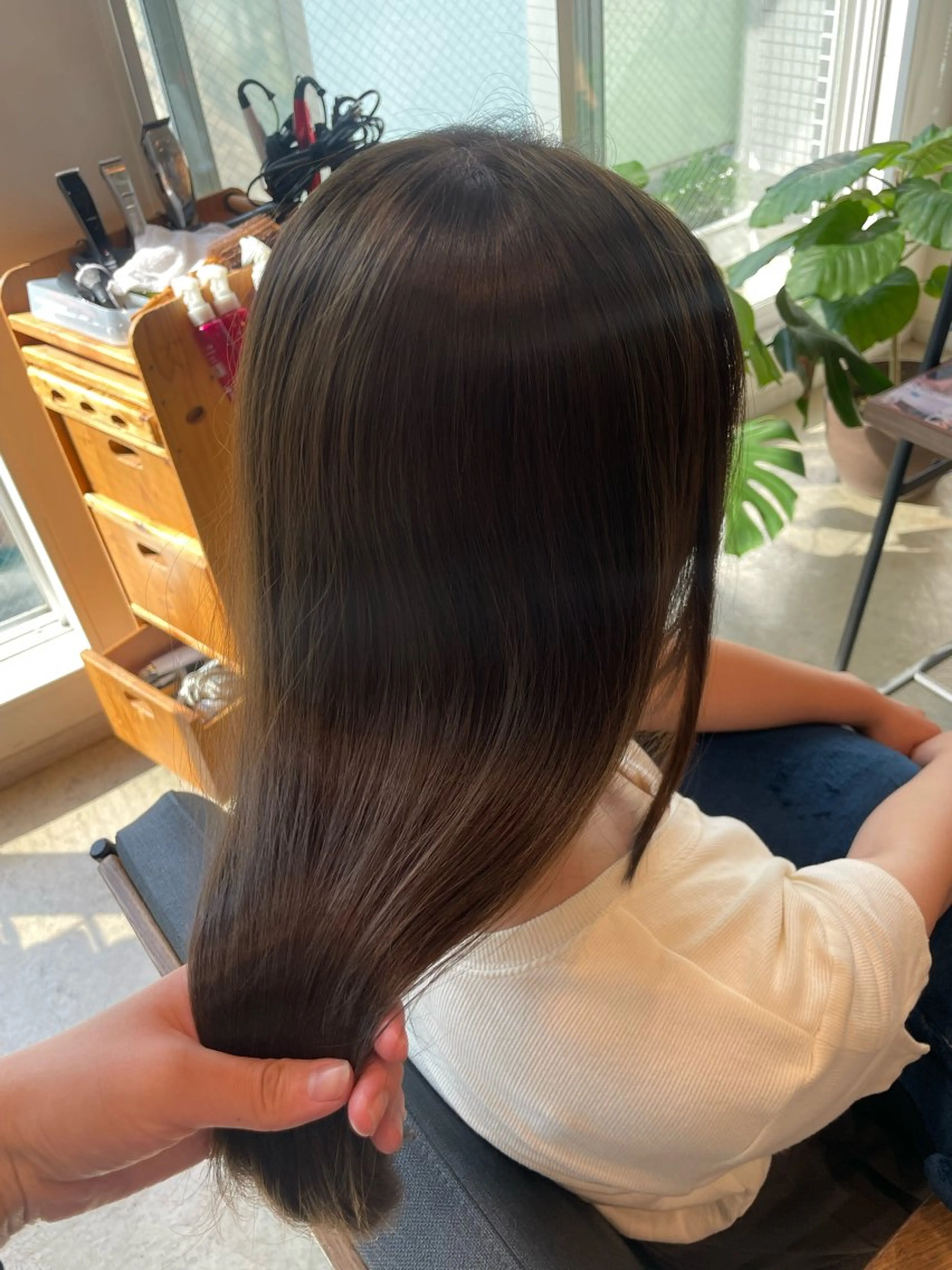 セミロング カラー ブリーチ 透明感カラー ブリーチなしカラー カット ヘアカラー トリートメント 透明感カラー🪡✨ レイヤー/ rinaのヘアスタイル