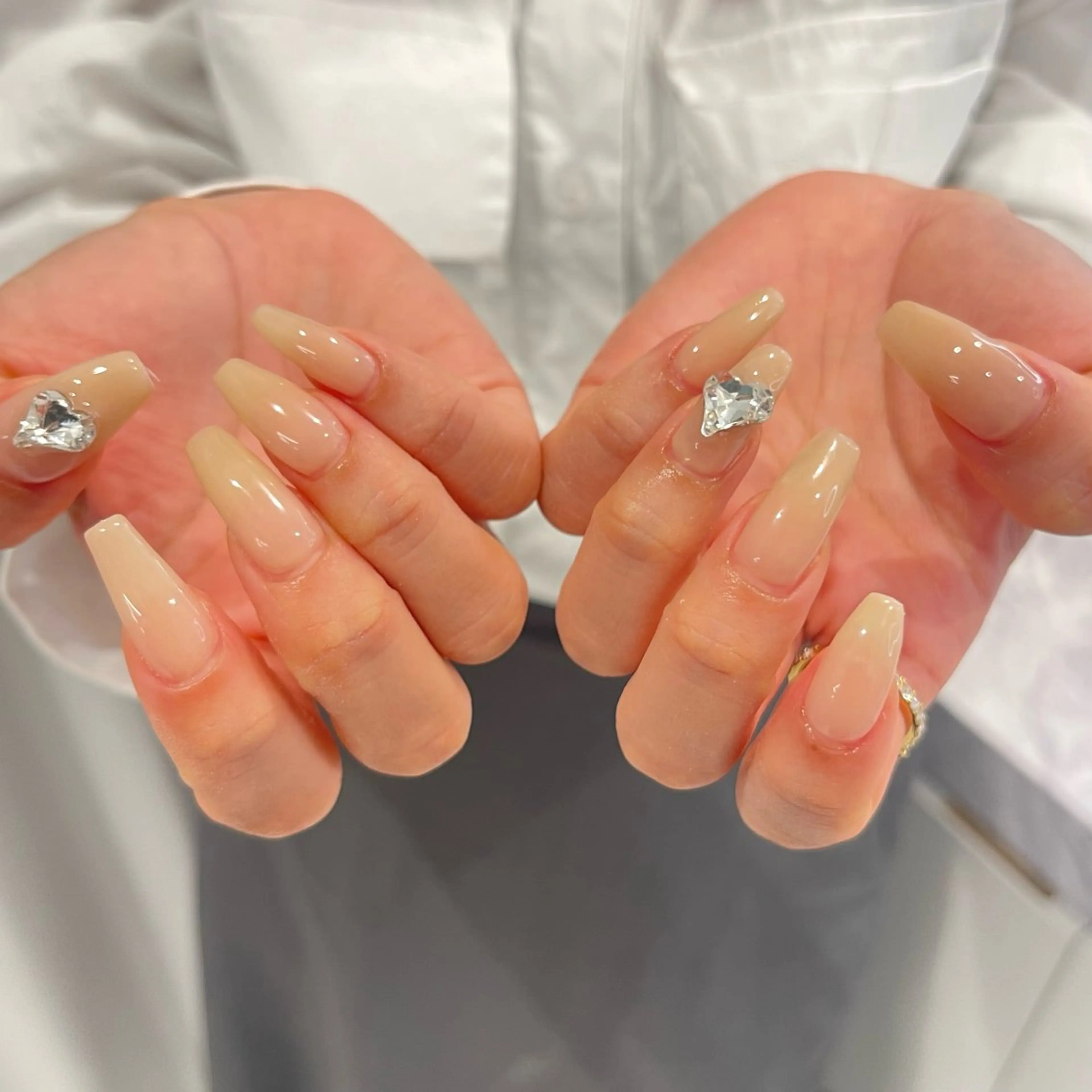 ネイル シンプルネイル 🧁fein. nana🩵のネイルデザイン