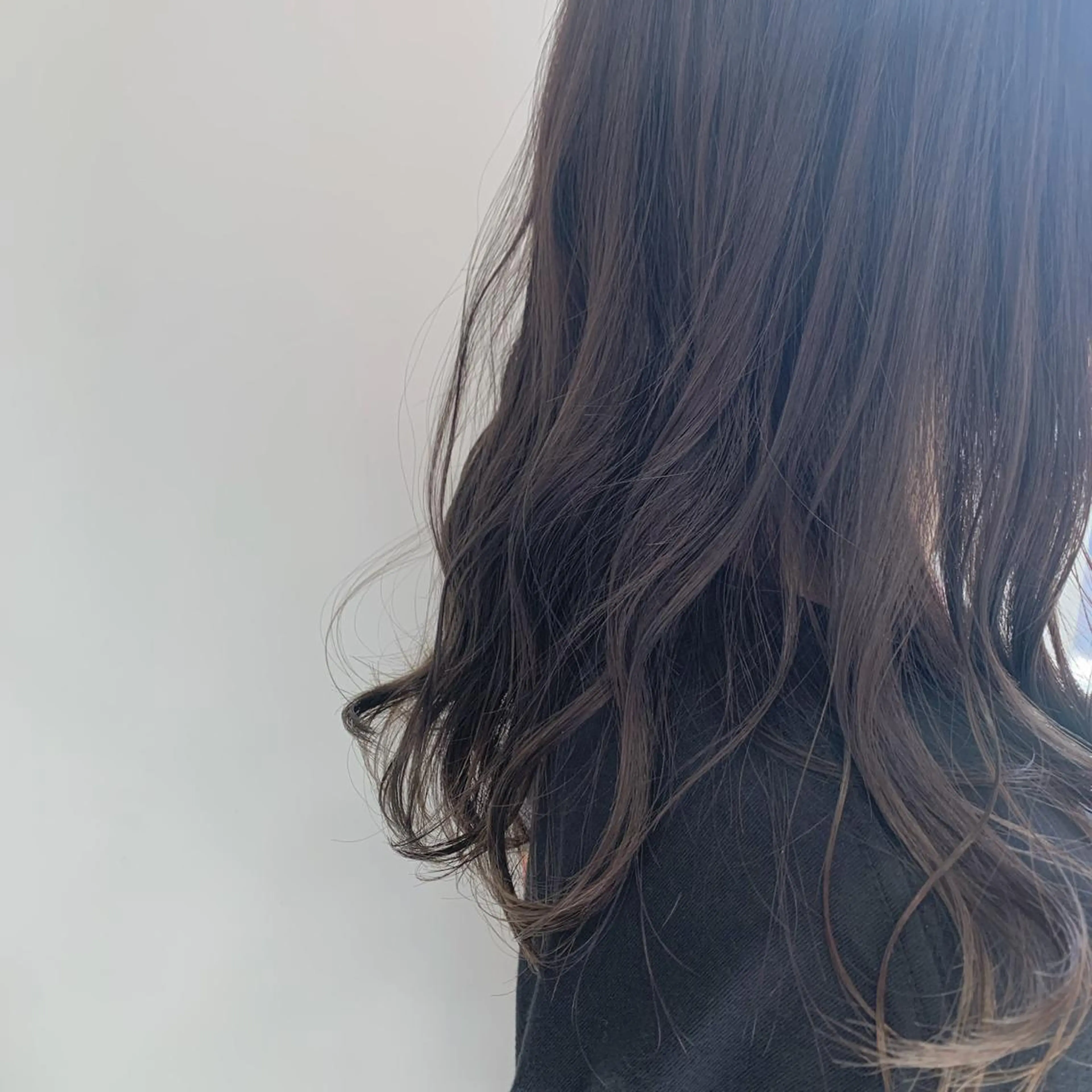 セミロング カラー オリーブカラー misch by urban所属・名駅🦢大人艶カラー 🪽カミヤアカネのヘアスタイル