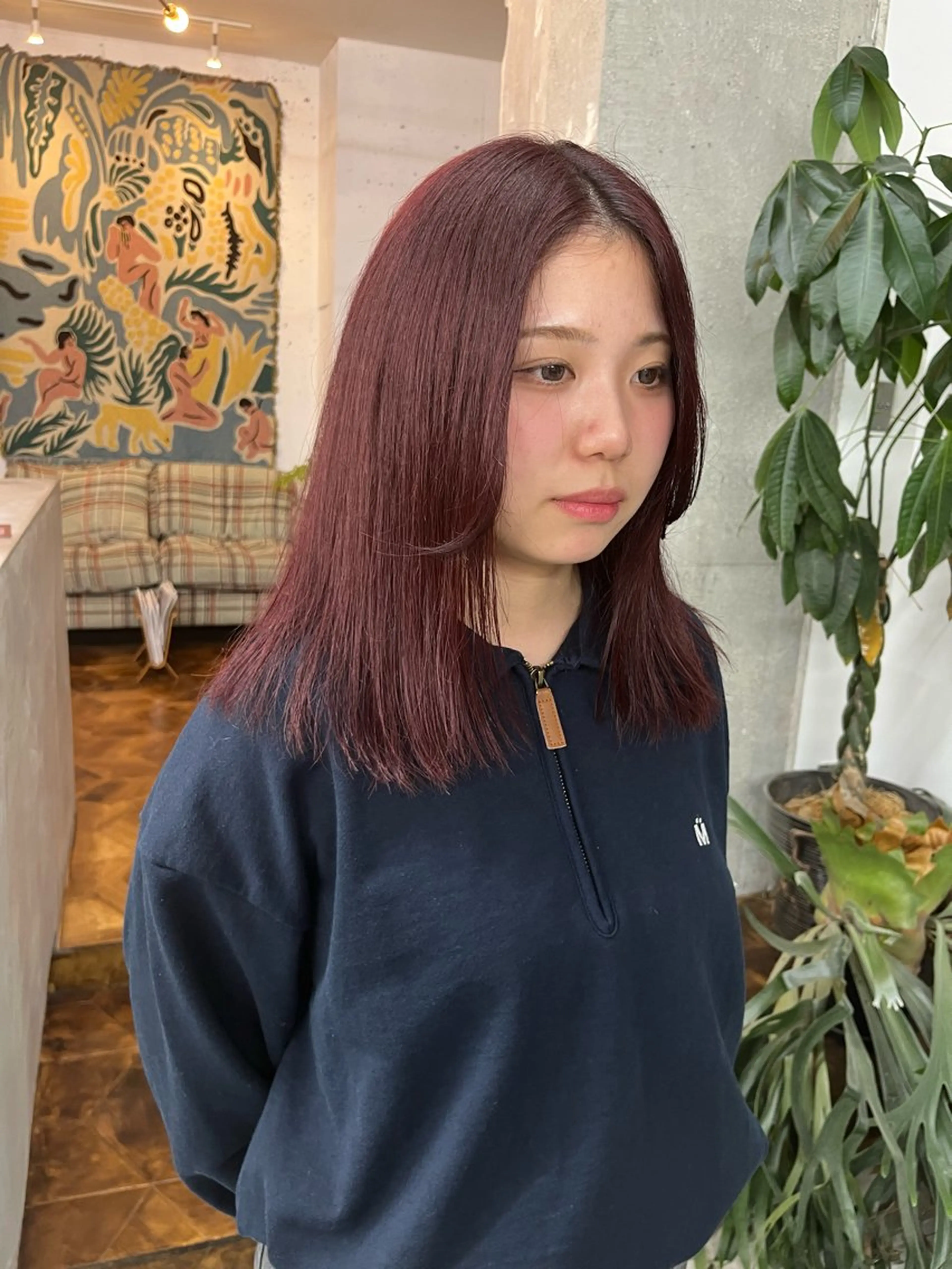 ミディアム ヘアカラー 🫧透明感カラー🫧 ハシモトタケルのヘアスタイル