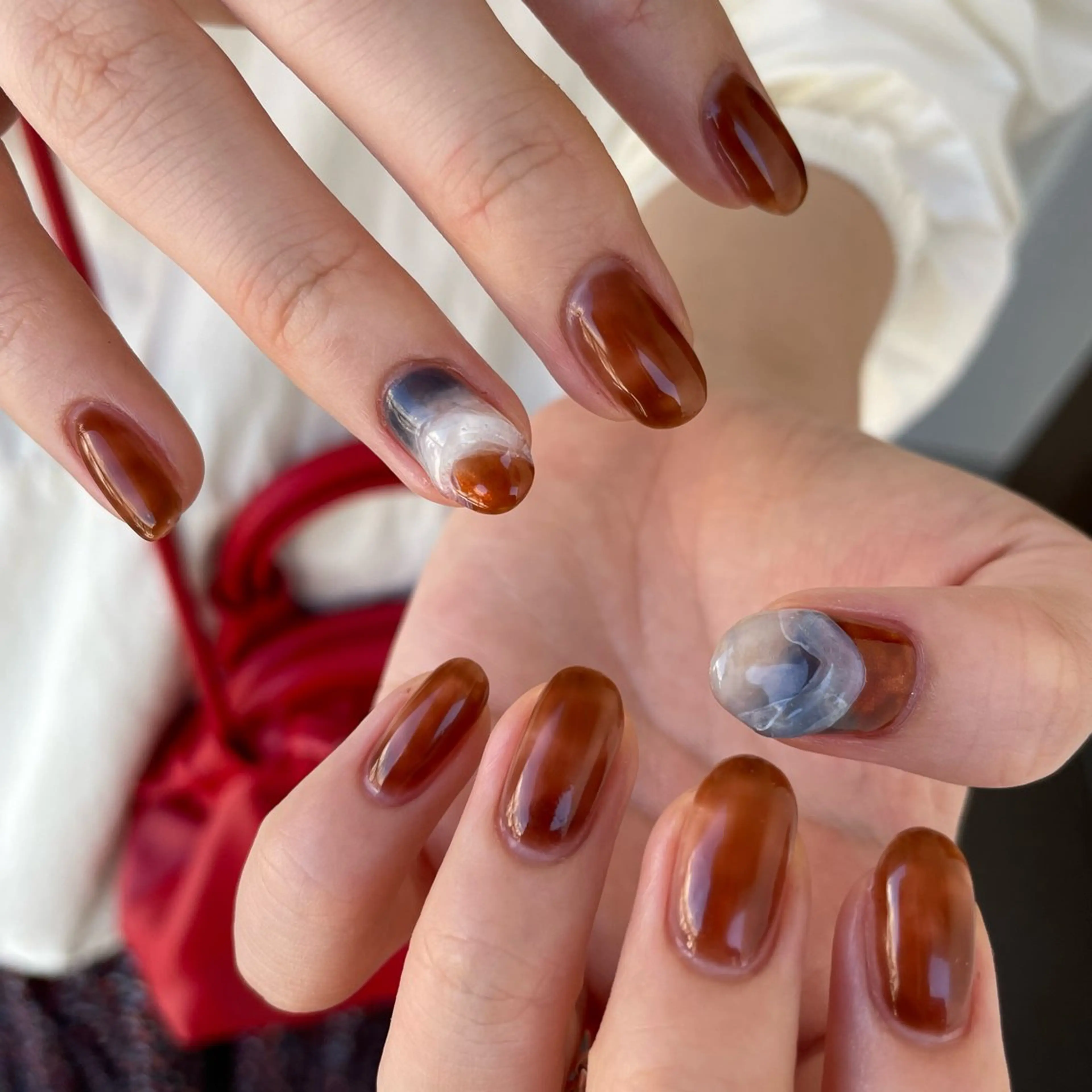 ネイル ハンドネイル カメレオン京橋🌻 草葉由佳のネイルデザイン