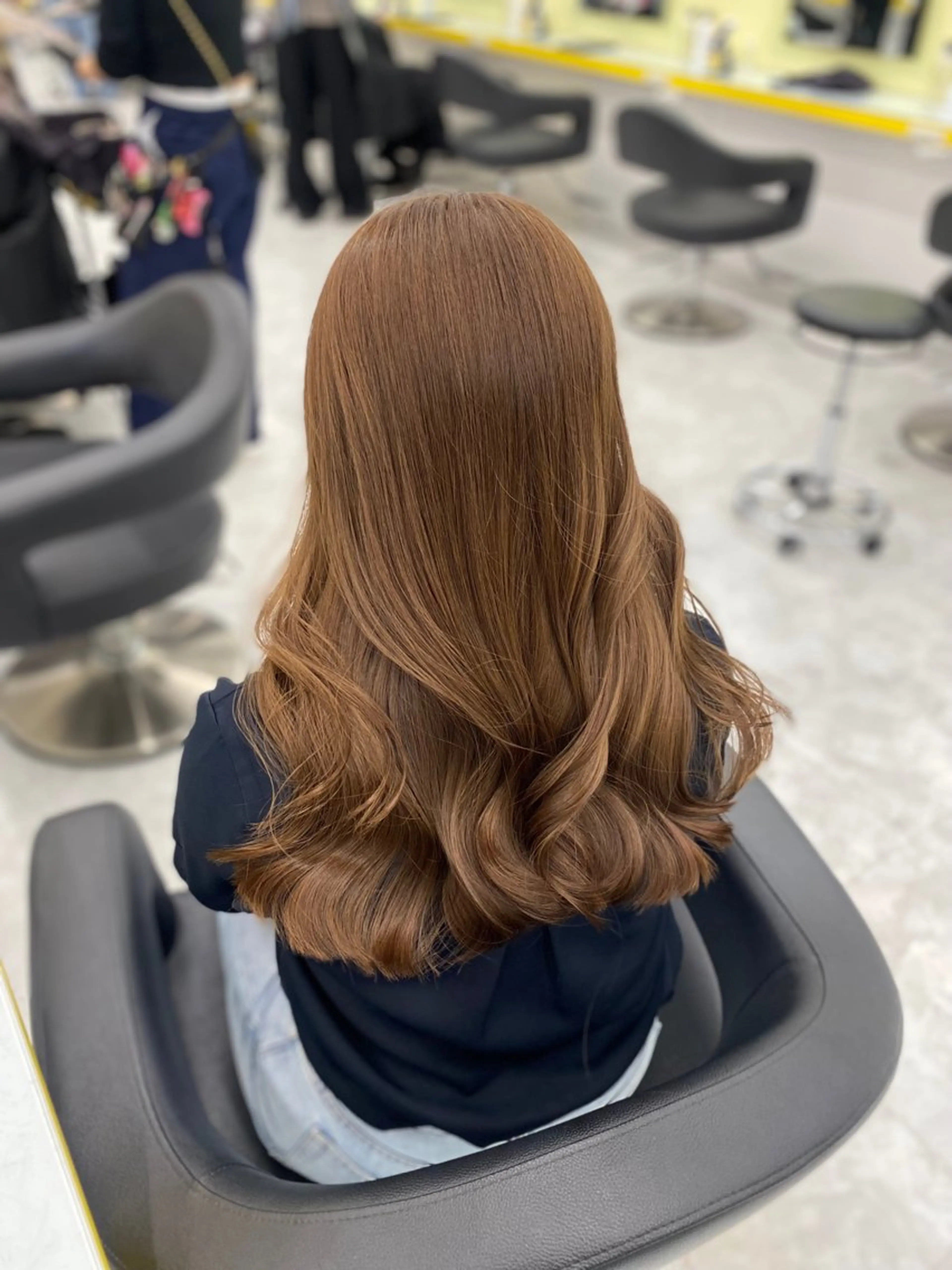 セミロング カラー パーマ ヘアアレンジ メンズ キッズ ベージュカラー Lumo所属・💖横浜ブリーチなし 💖MIHOのヘアスタイル