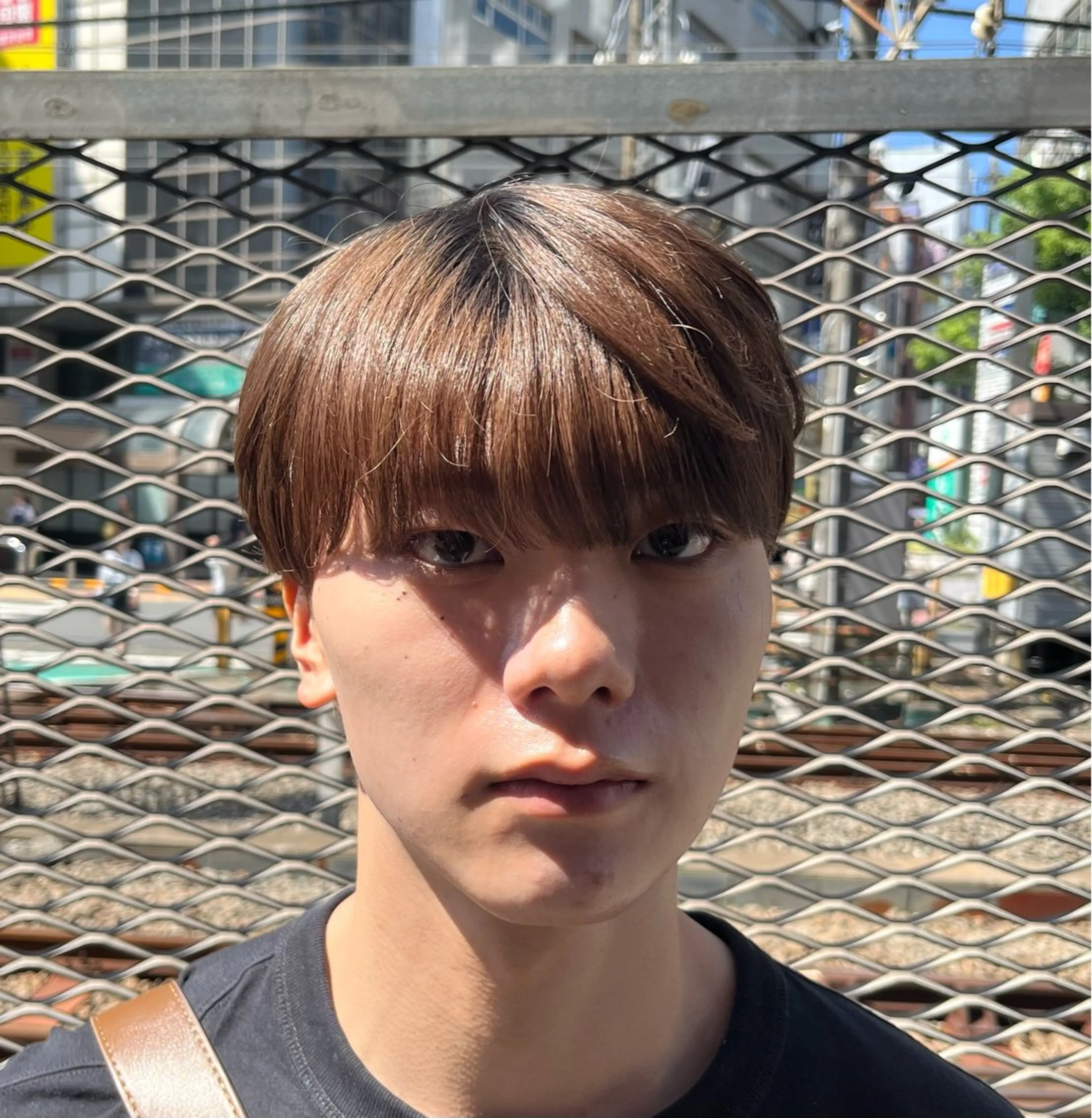 ショート パーマ メンズ マッシュ メンズパーマ シースルーマッシュ カット カルマ・ニュアンス パーマ　須田龍世のヘアスタイル