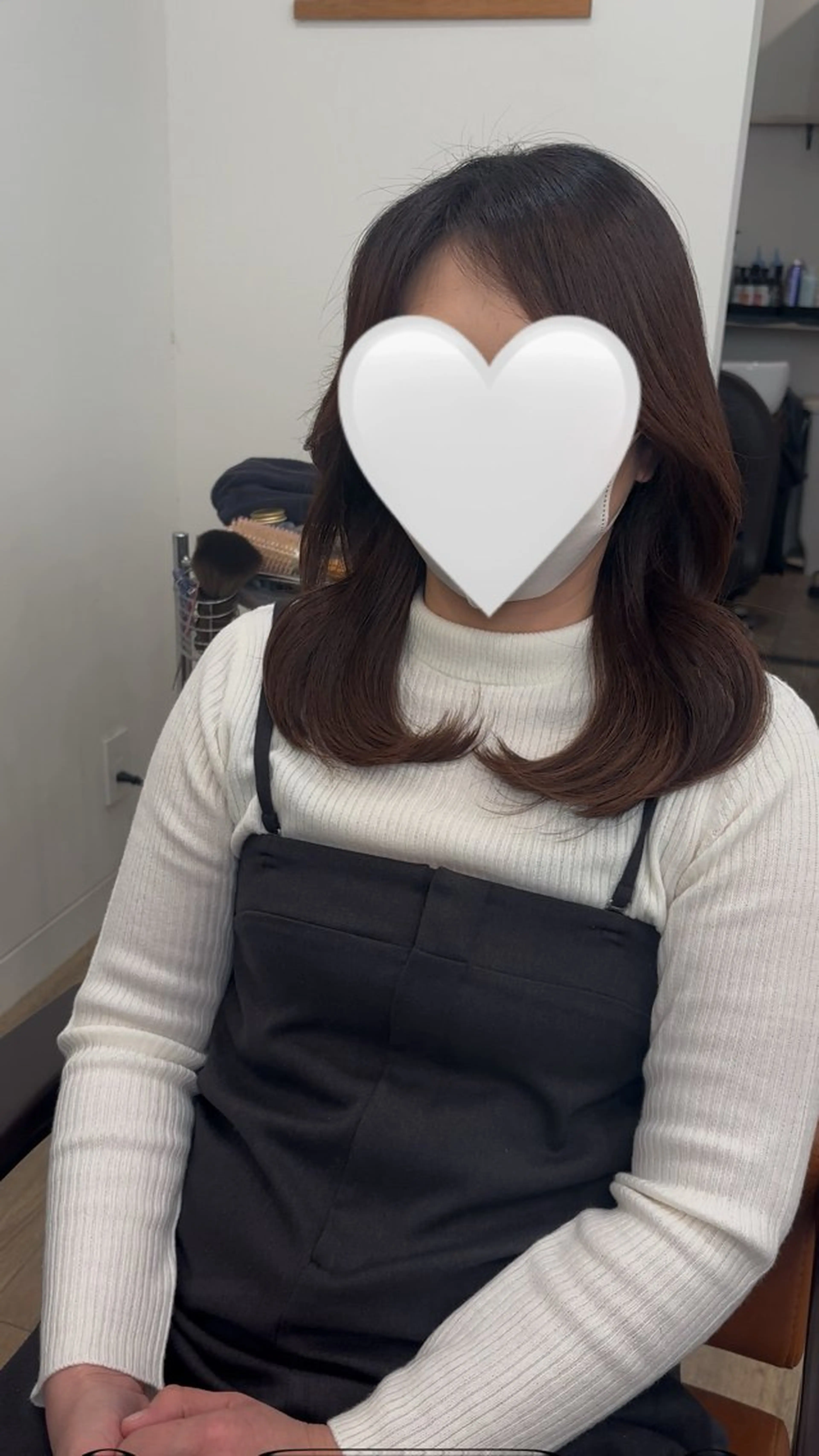 セミロング カラー カット ヘアカラー トリートメント レイヤーカット🫧艶 カラー/LILICAのヘアスタイル