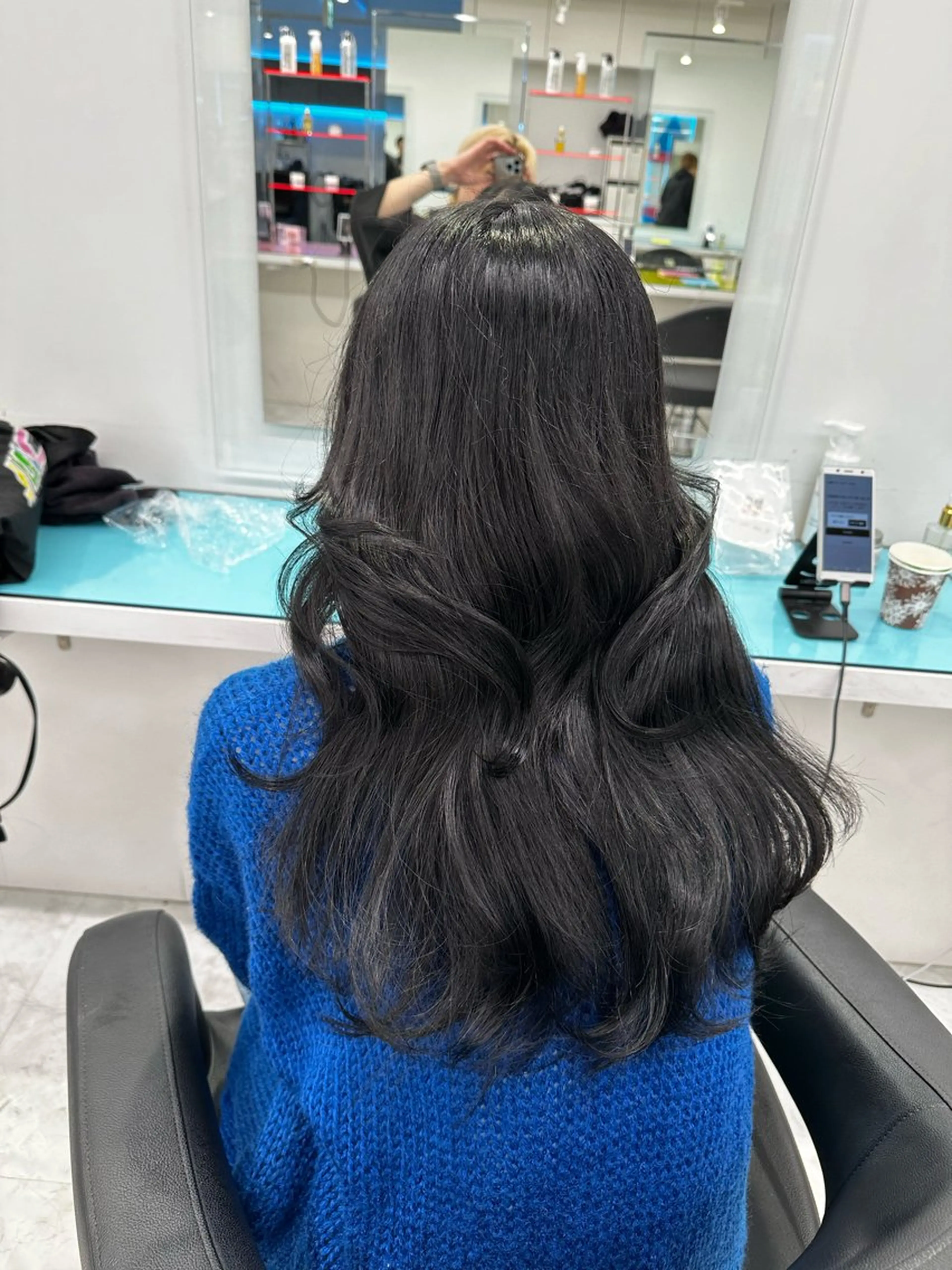 ロング カラー ヘアアレンジ 🌈艶カラー/ 韓国風レイヤーカットのヘアスタイル