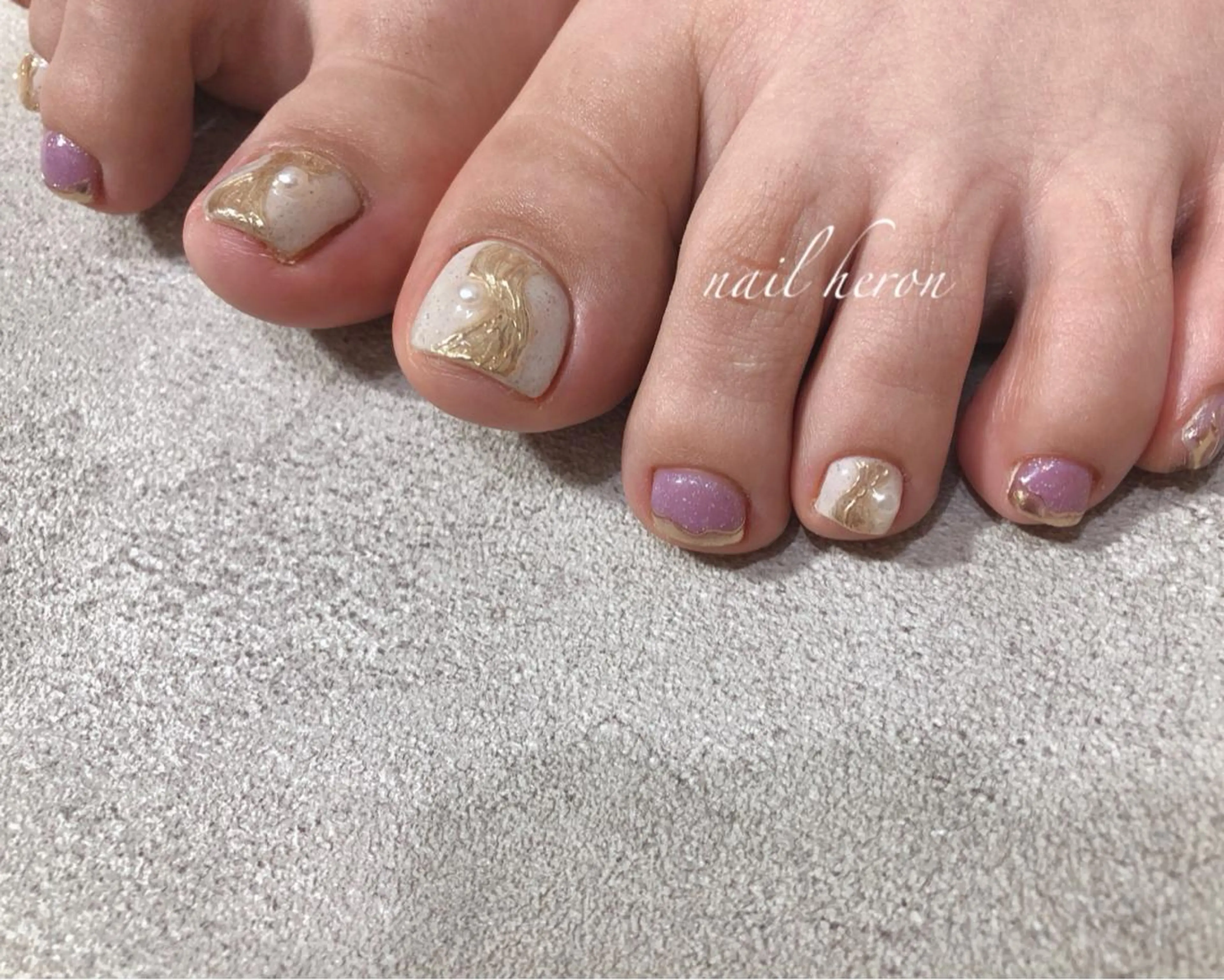 ネイル フットネイル ニュアンスネイル フットネイル nail heron所属・saki_ nail heronのその他イメージ