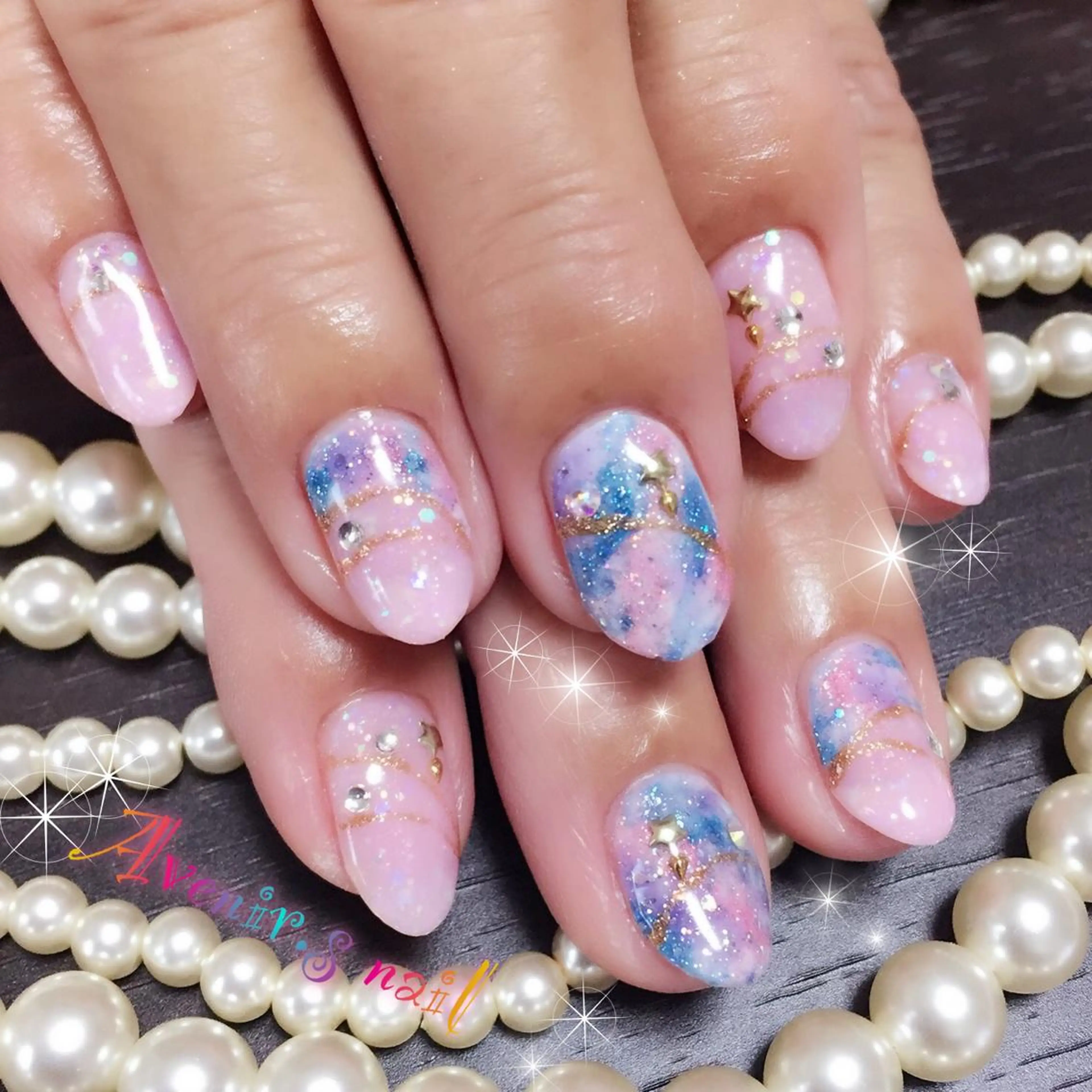 ネイル 大理石ネイル(マーブル) Home Salon Avenir.のネイルデザイン