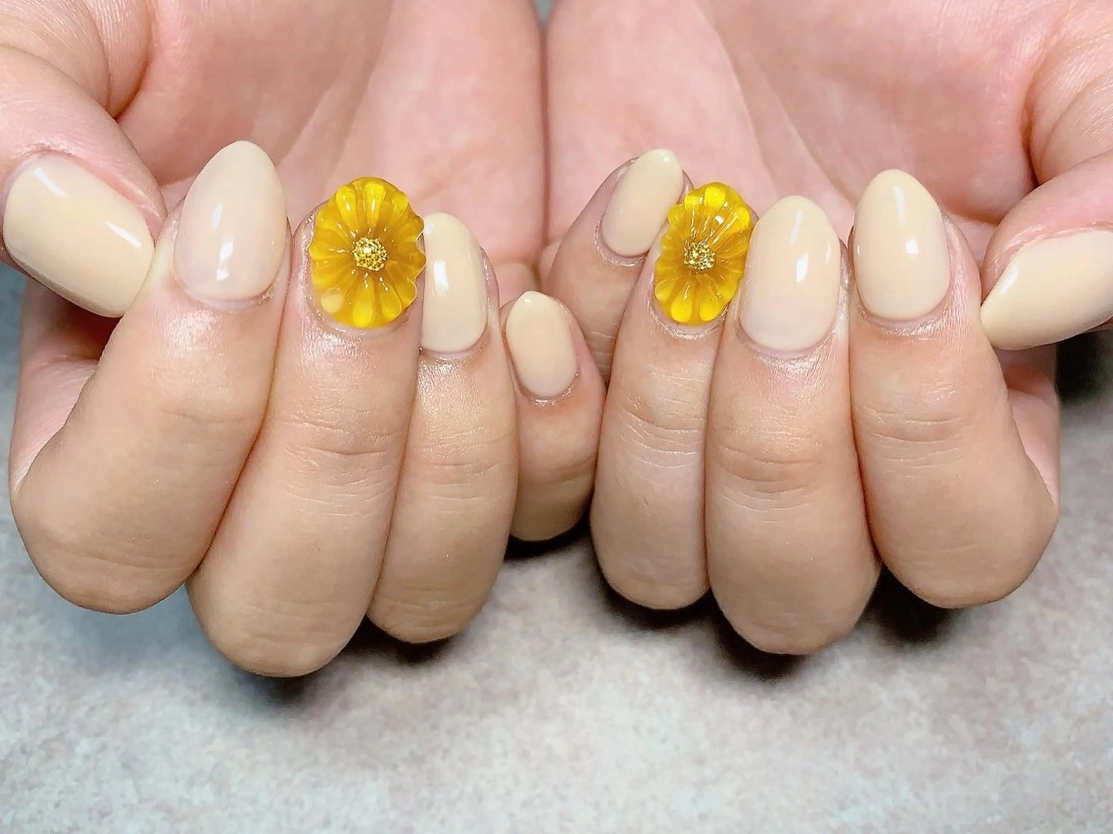 ネイル アートネイル クリアネイル ぷっくりネイル ハンドネイル nail salon M'U【エムユー】のネイルデザイン