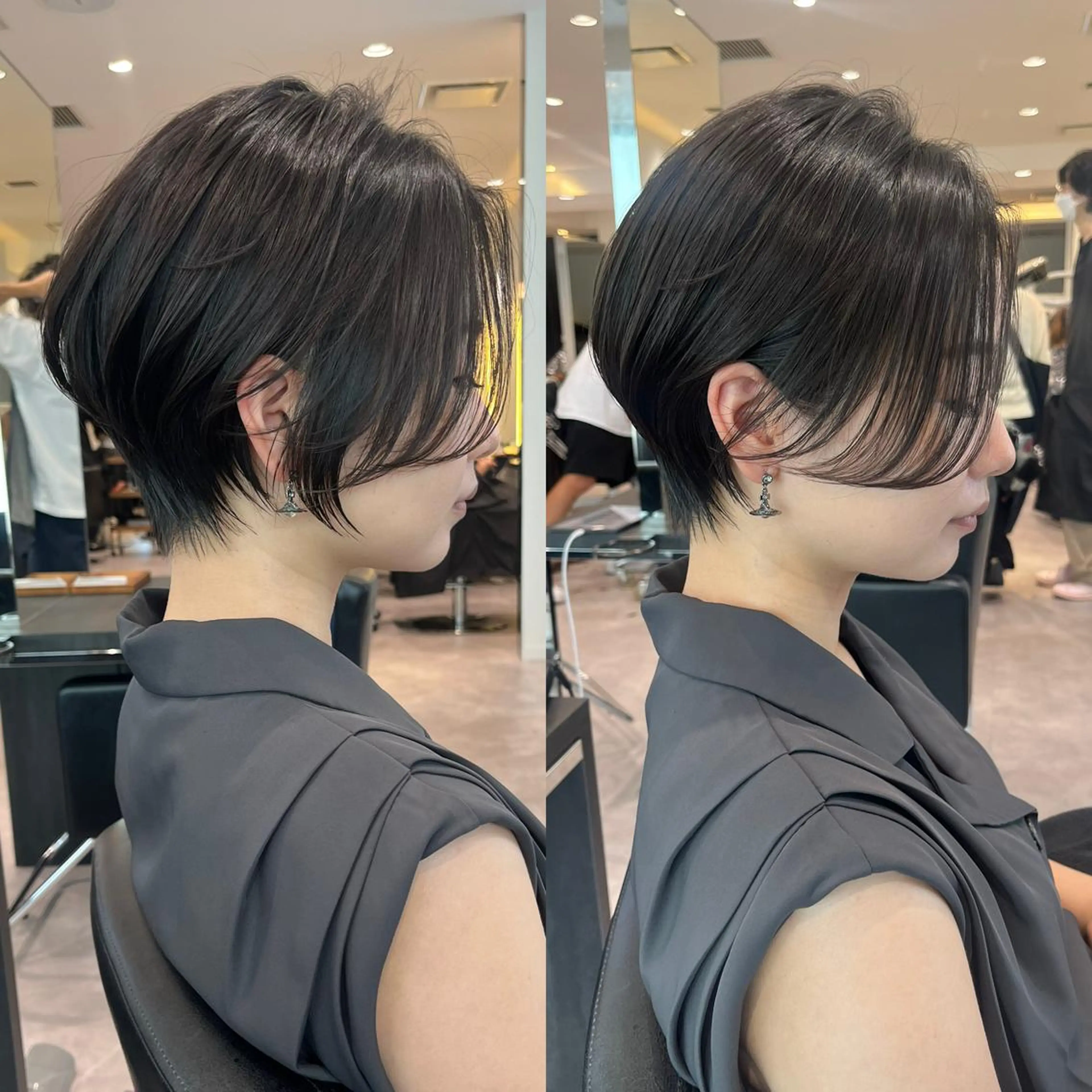 ショート ハンサムショート くびれヘア ショートヘア カット &STORIES所属・襟足でお悩みの方✂︎ くびれ職人ハシモトのヘアスタイル