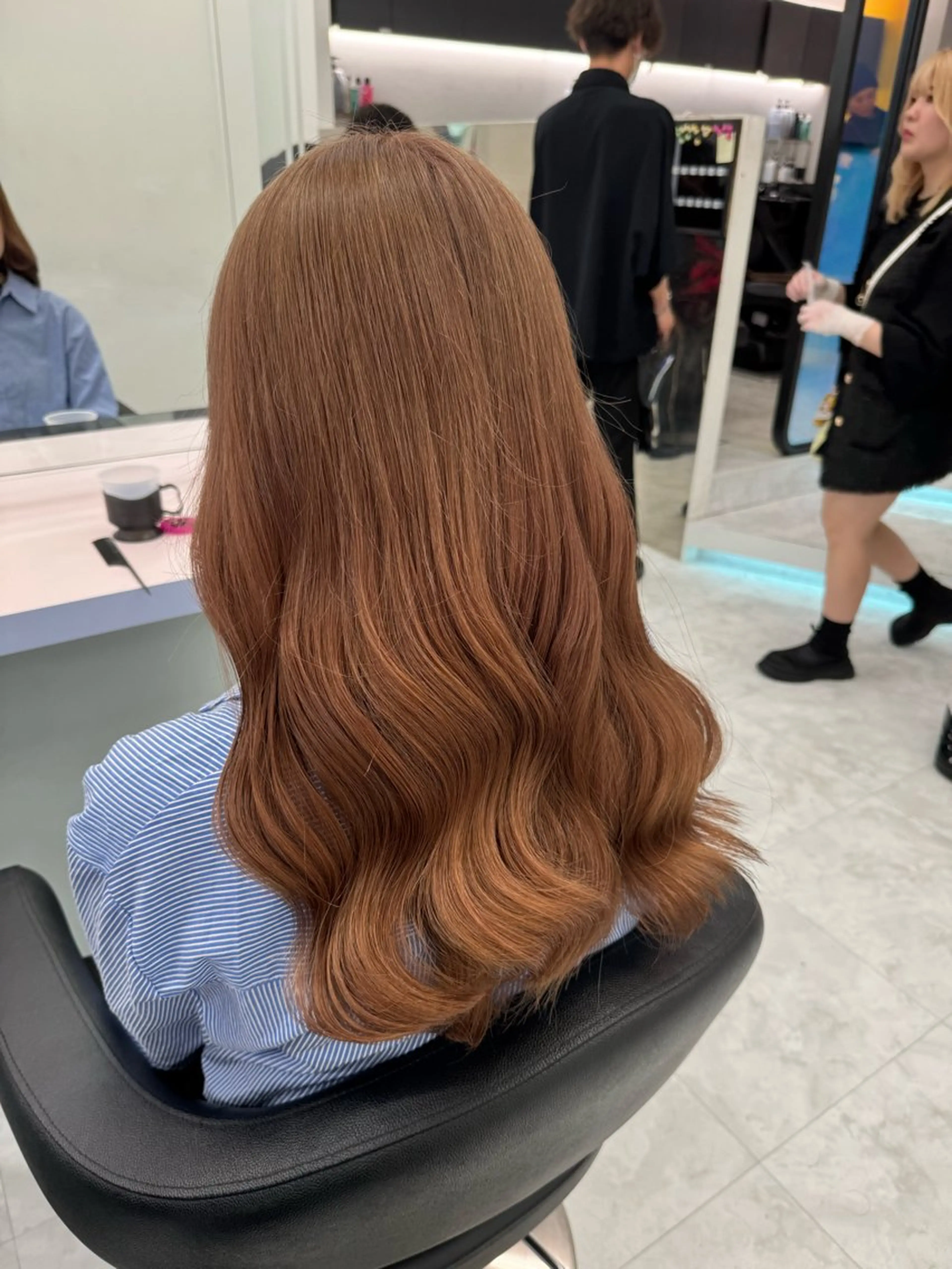 ミディアム カラー ベージュカラー カット ヘアカラー トリートメント ヘアセット ♡ブリーチカラー♡ Mirioのヘアスタイル