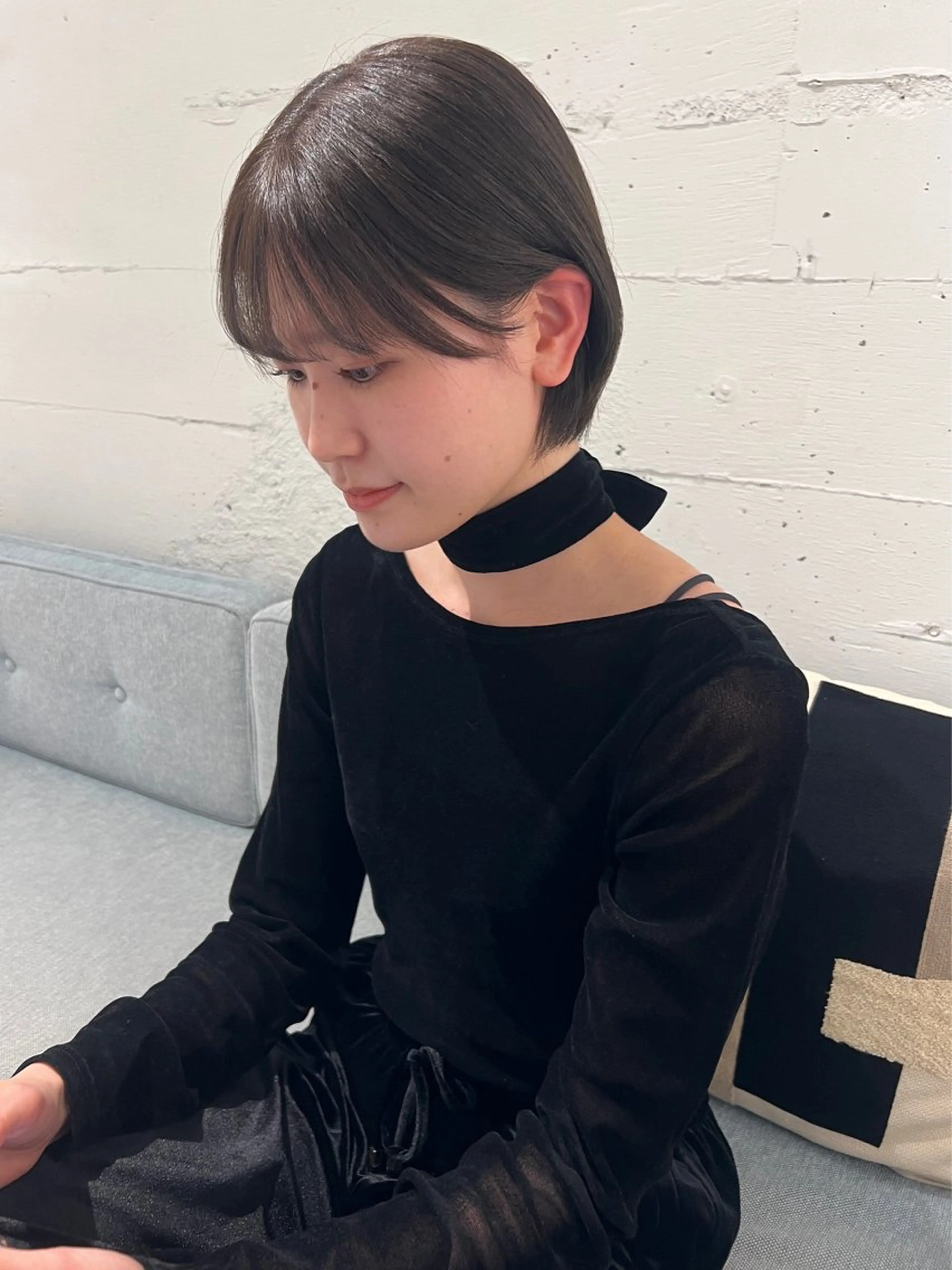 ショート カラー 峯田 優花のヘアスタイル