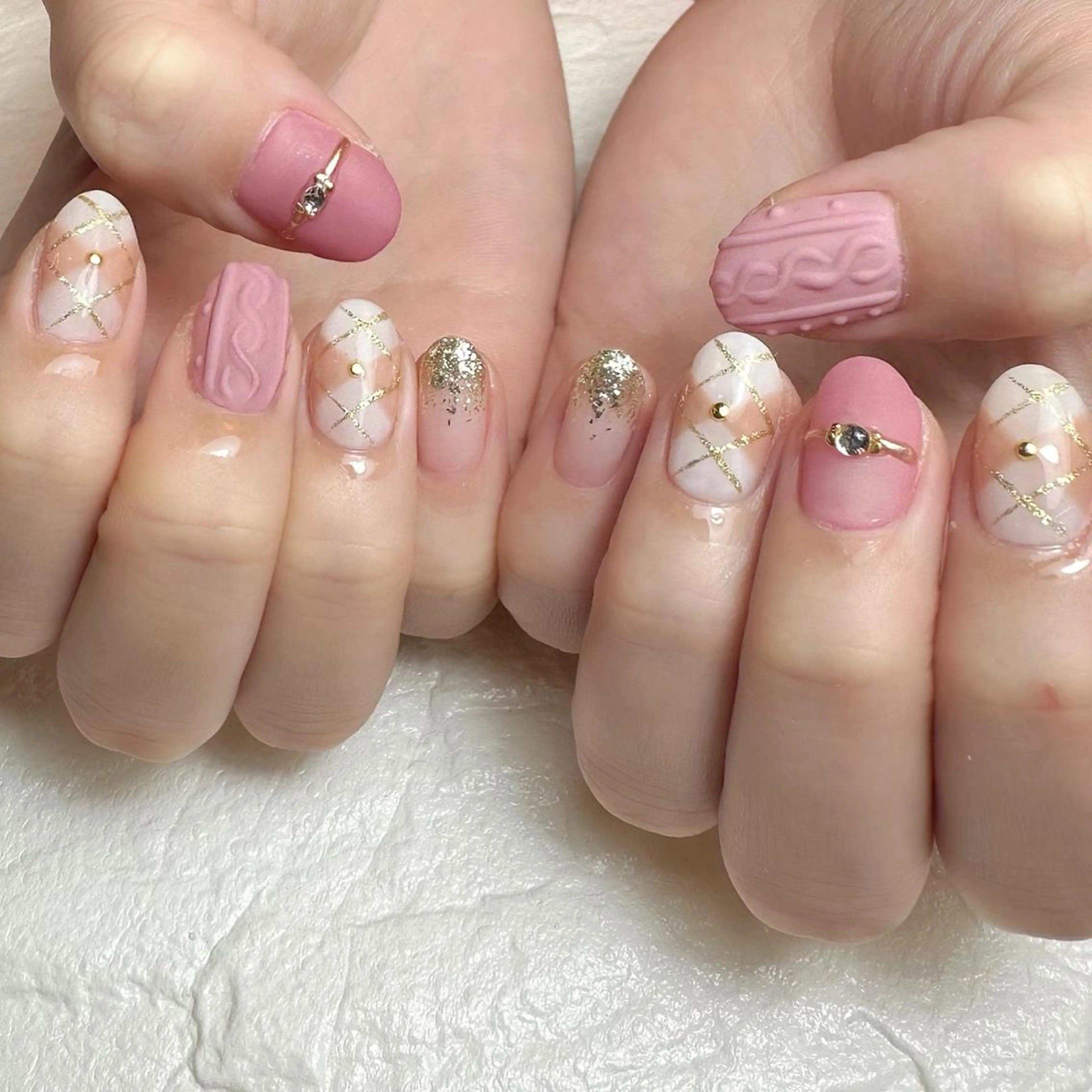 ネイル ピンク ハンドネイル Nail ameria megu所属・ameria meguのネイルデザイン