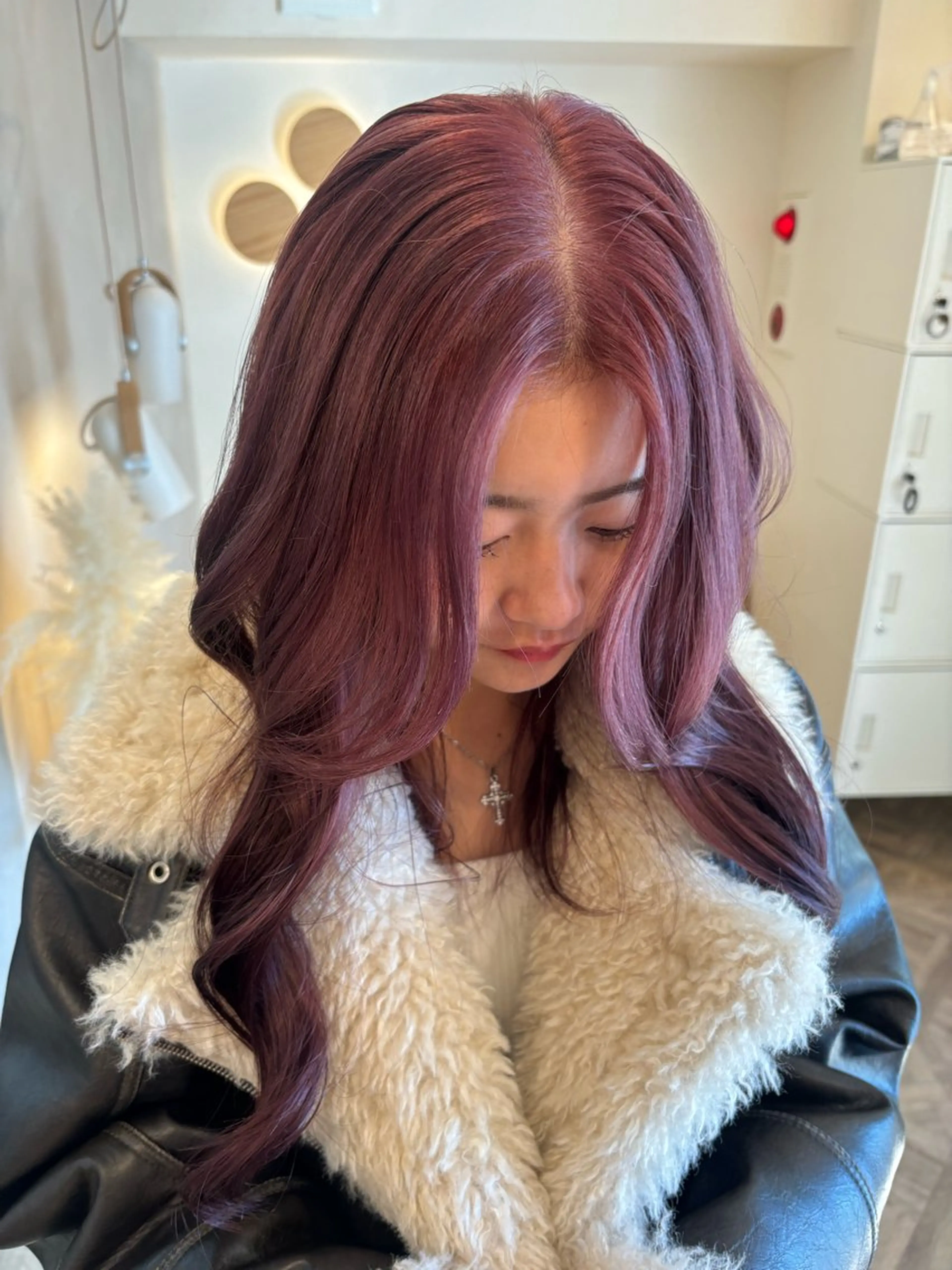 ロング カラー ヘアカラー トリートメント 暖色/ミルクティー/ レイヤー/yuriaのヘアスタイル