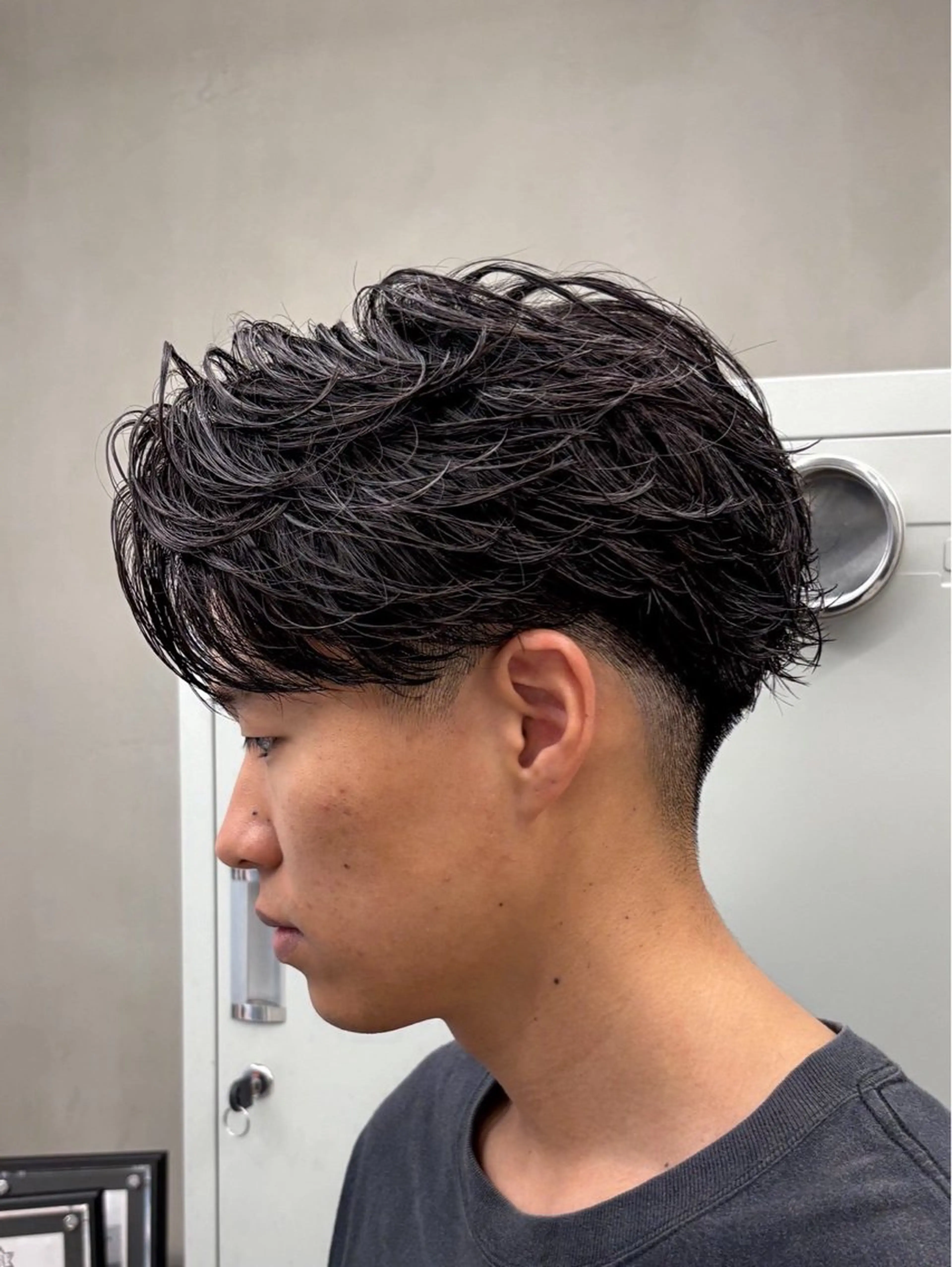 ショート パーマ メンズ カット パーマ 松井 生のヘアスタイル