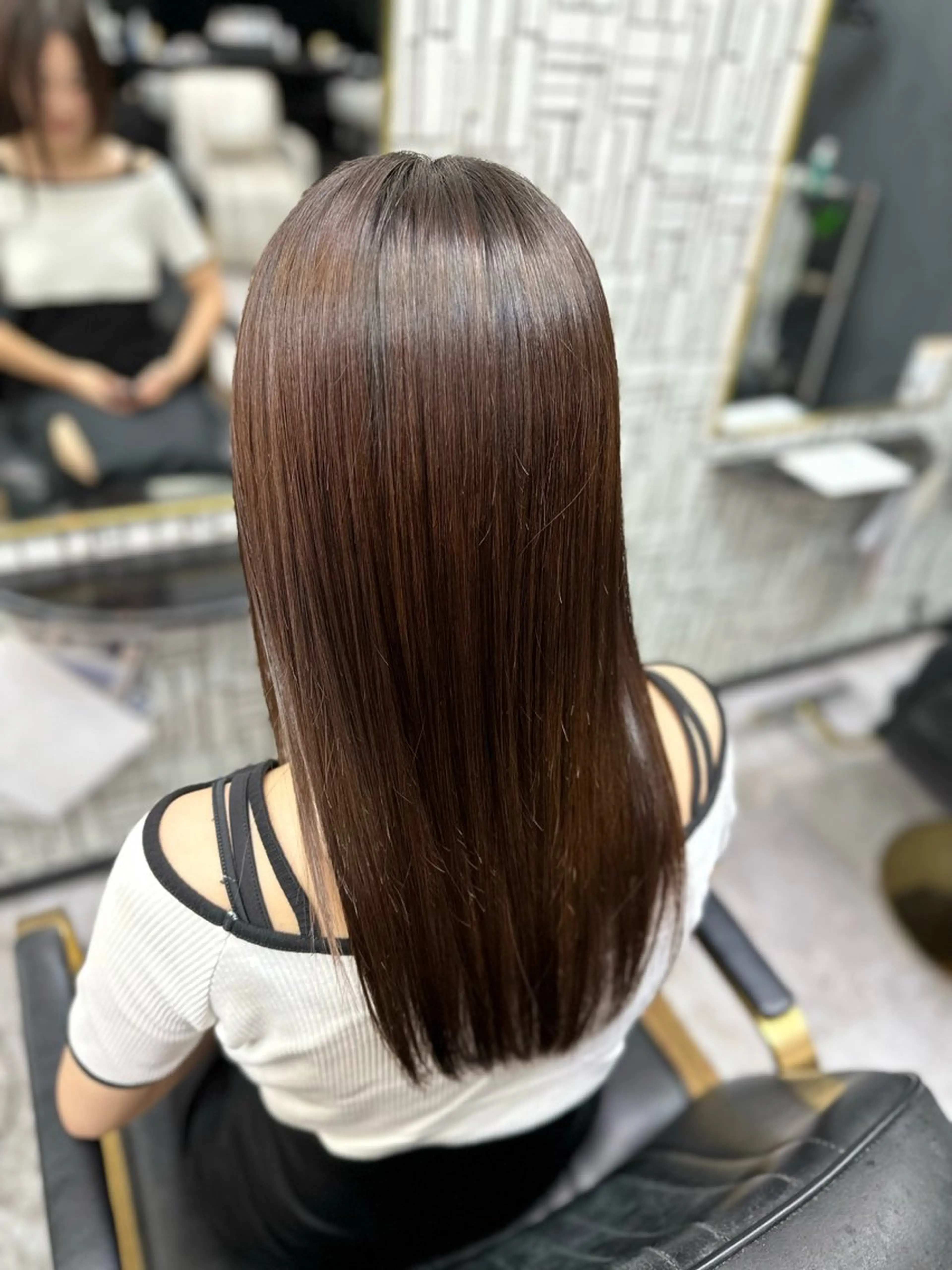 ロング 髪質改善 トリートメント 北村 理奈のヘアスタイル