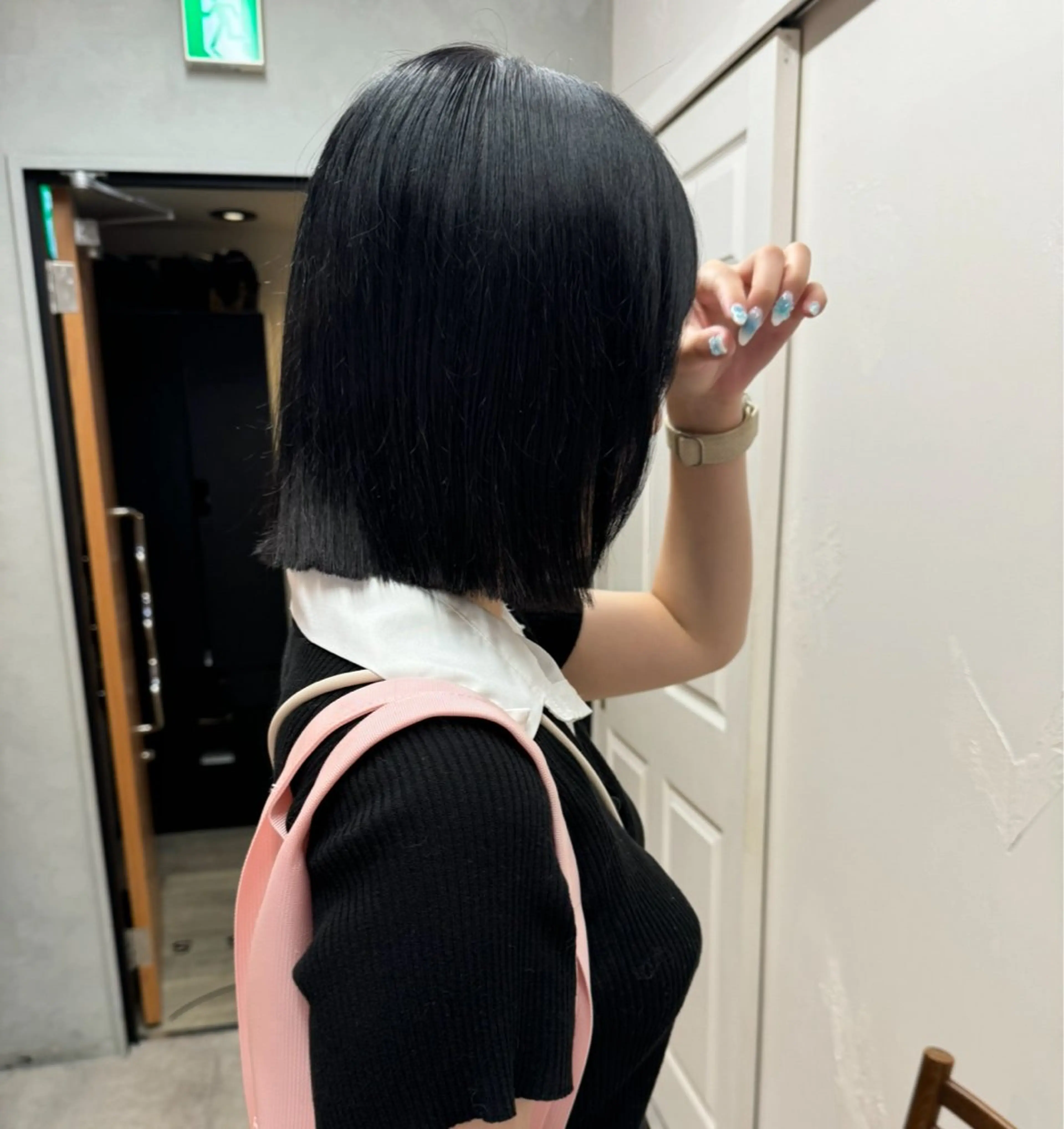 ミディアム カラー 黒髪 ボブ カット ヘアカラー ショート/ボブ 透明感カラー☆akoのヘアスタイル