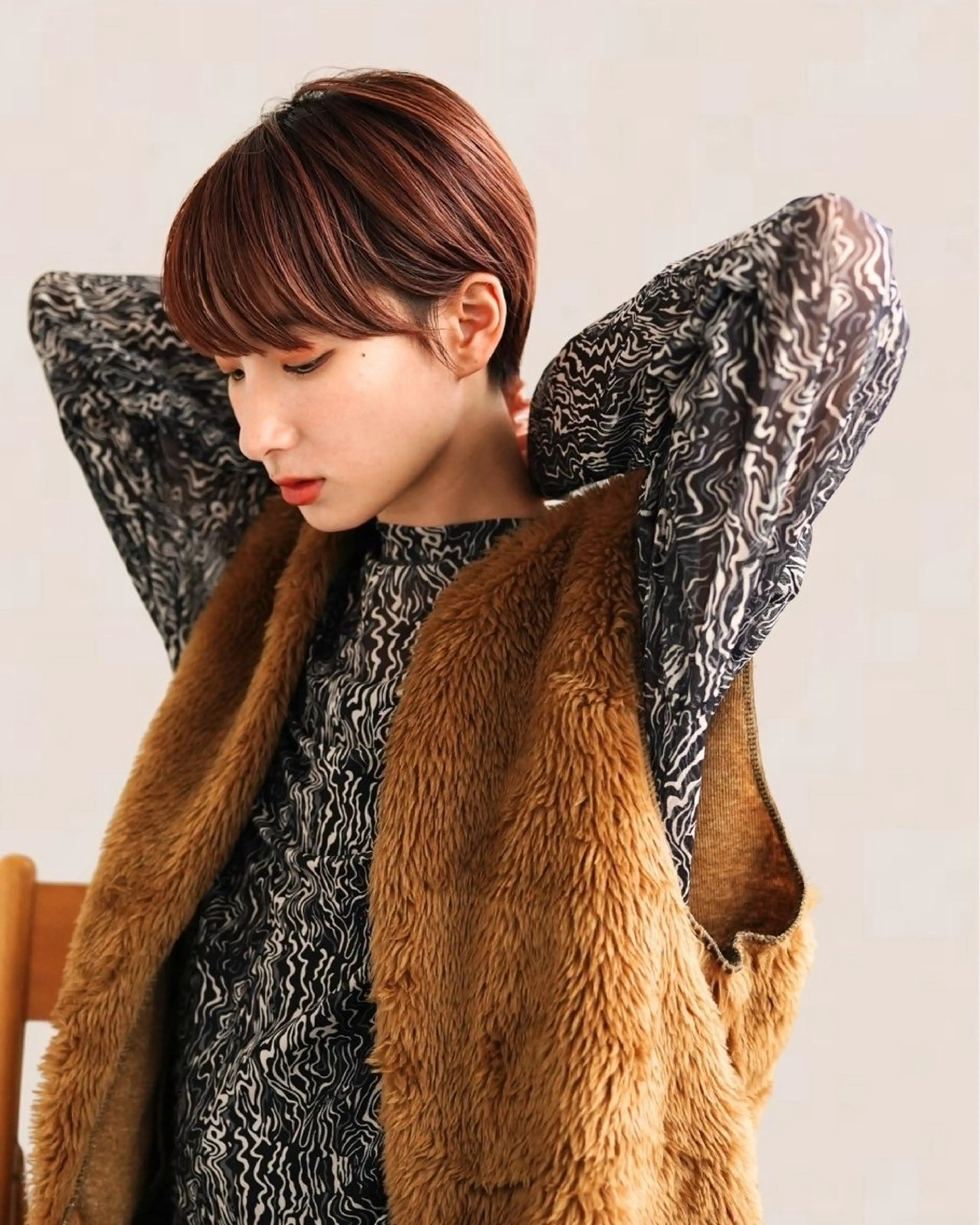 ショート カラー Joule 建山美友のヘアスタイル