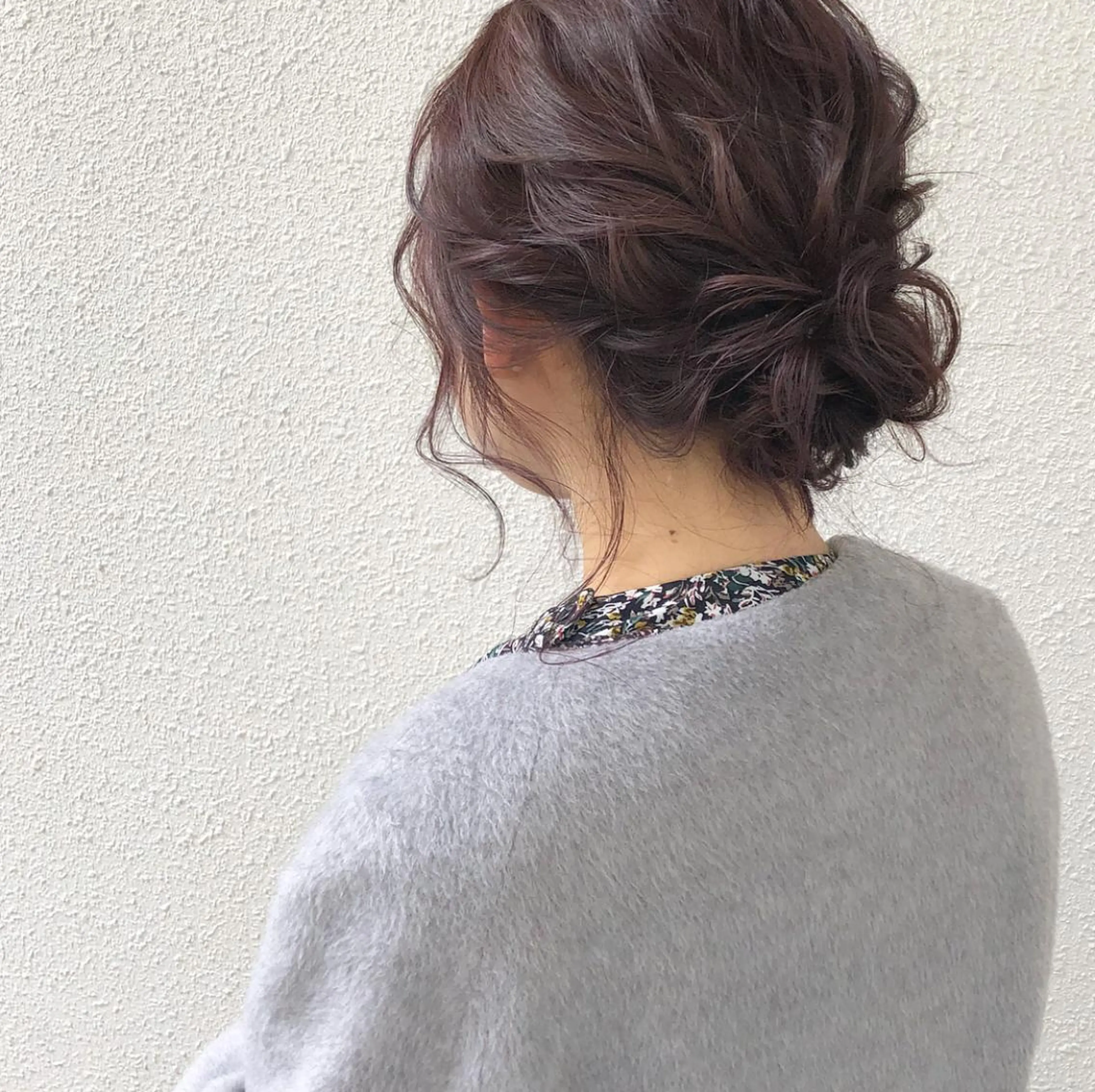 セミロング カラー ヘアアレンジ ラベンダーカラー autre所属・大久保 ひでなりのヘアスタイル