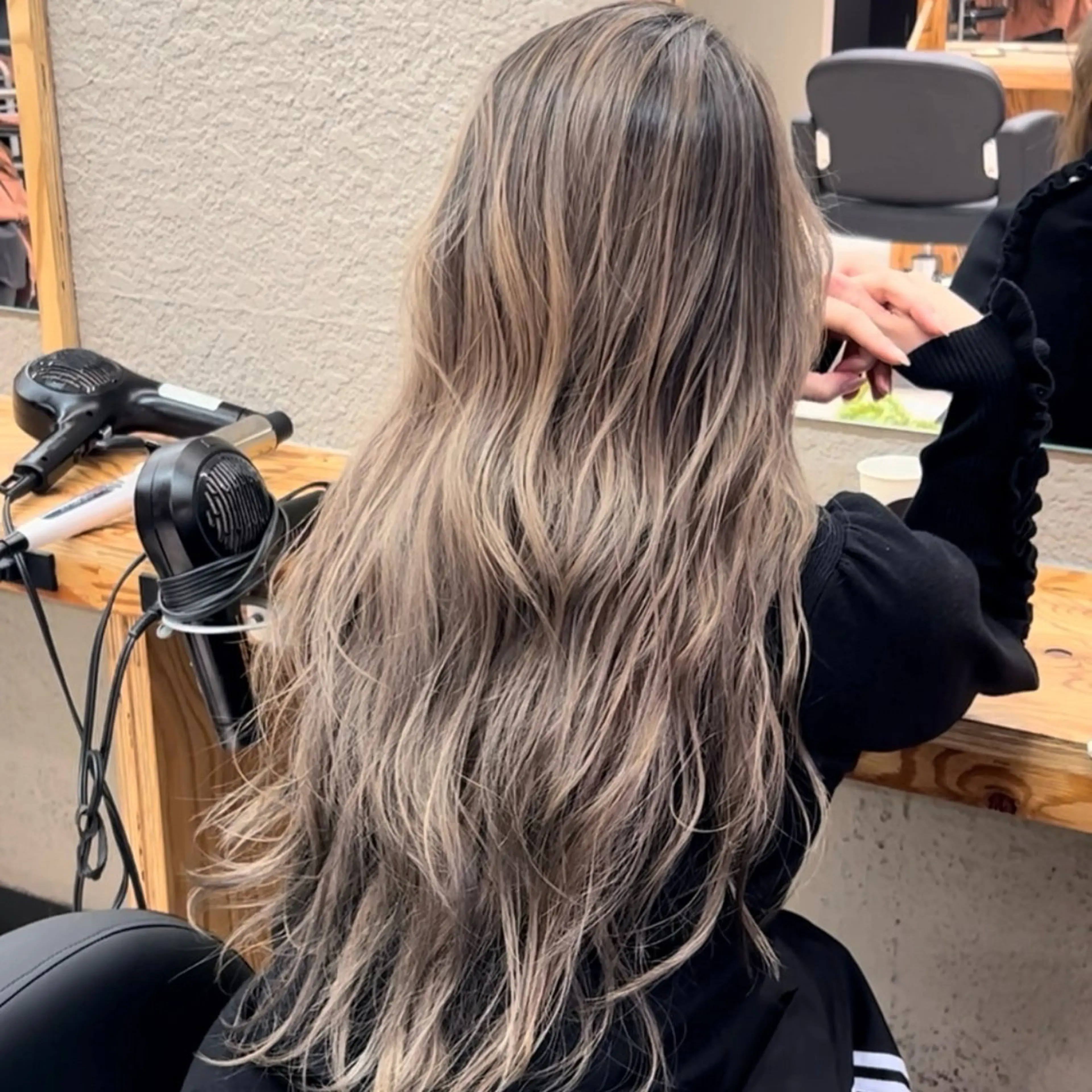 ロング カラー カット ヘアカラー 💖難波レイヤー カット💖ツバサのヘアスタイル