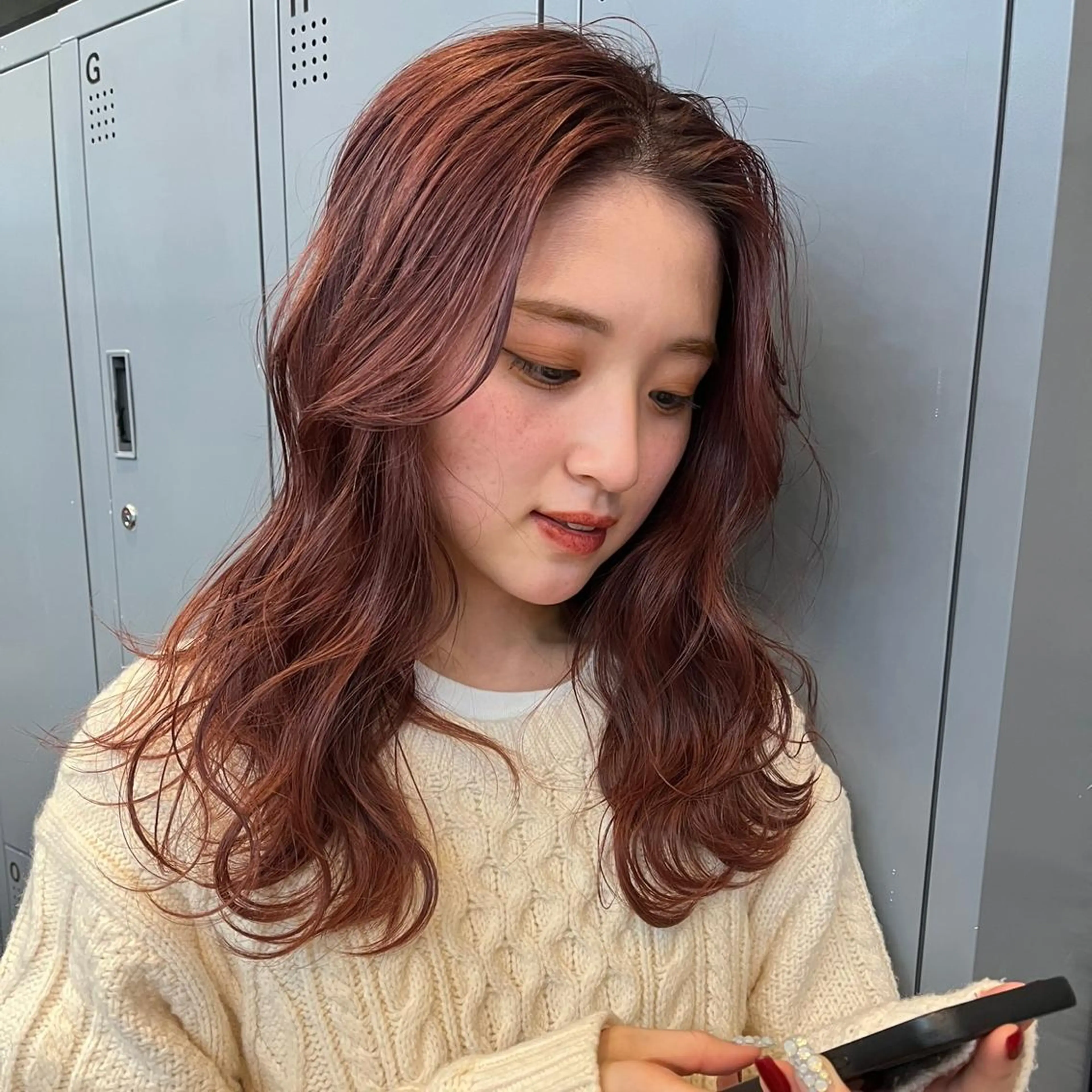 ロング カラー ブラウンカラー ピンクカラー ピンクブラウン ヘアカラー トリートメント ヘアセット ボブハイトーン🦖 デザインMAMIのヘアスタイル