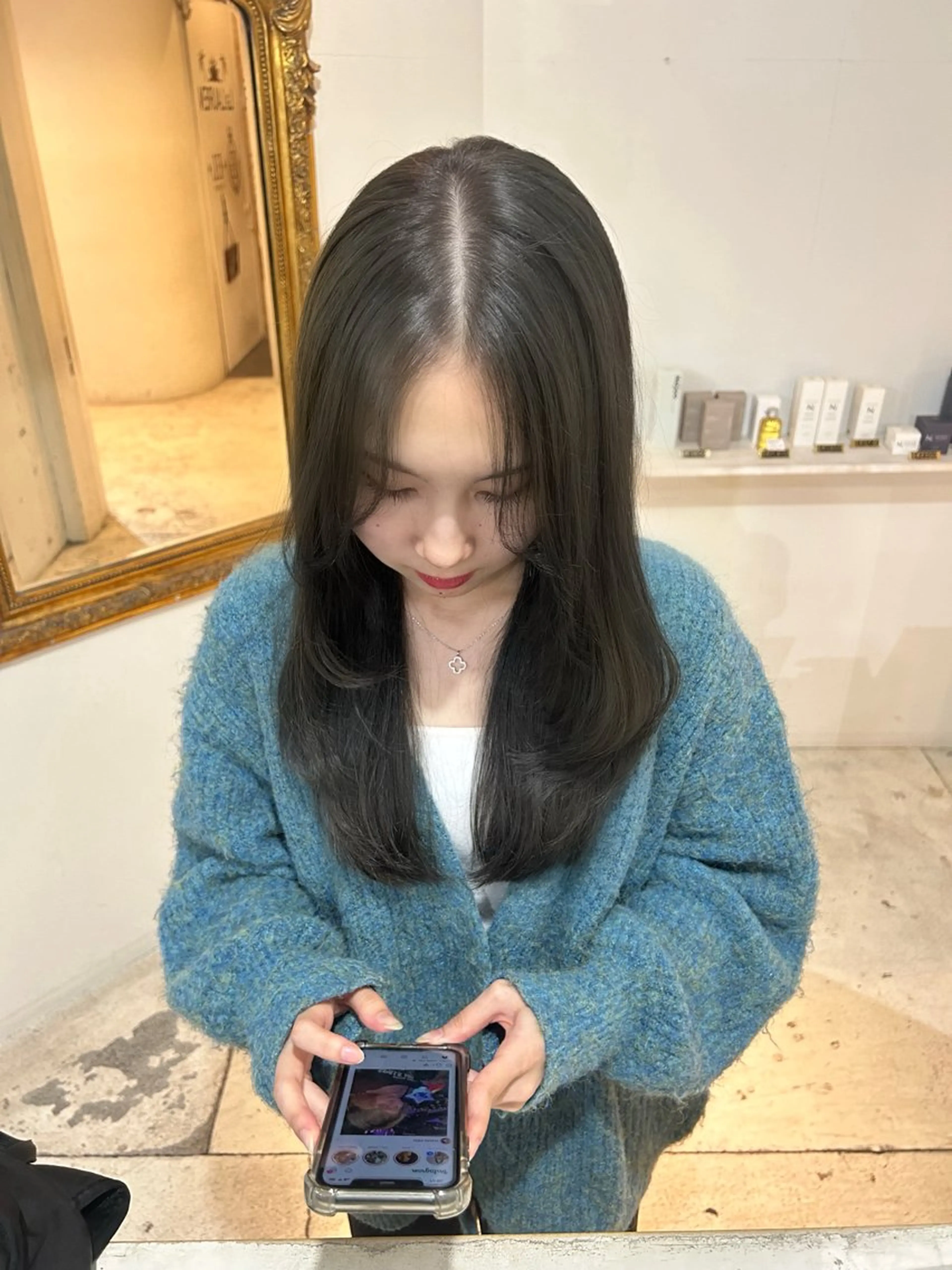 ロング カラー ヘアカラー トリートメント ⋆｡˚✩kokoro /ダブルカラー💎のヘアスタイル