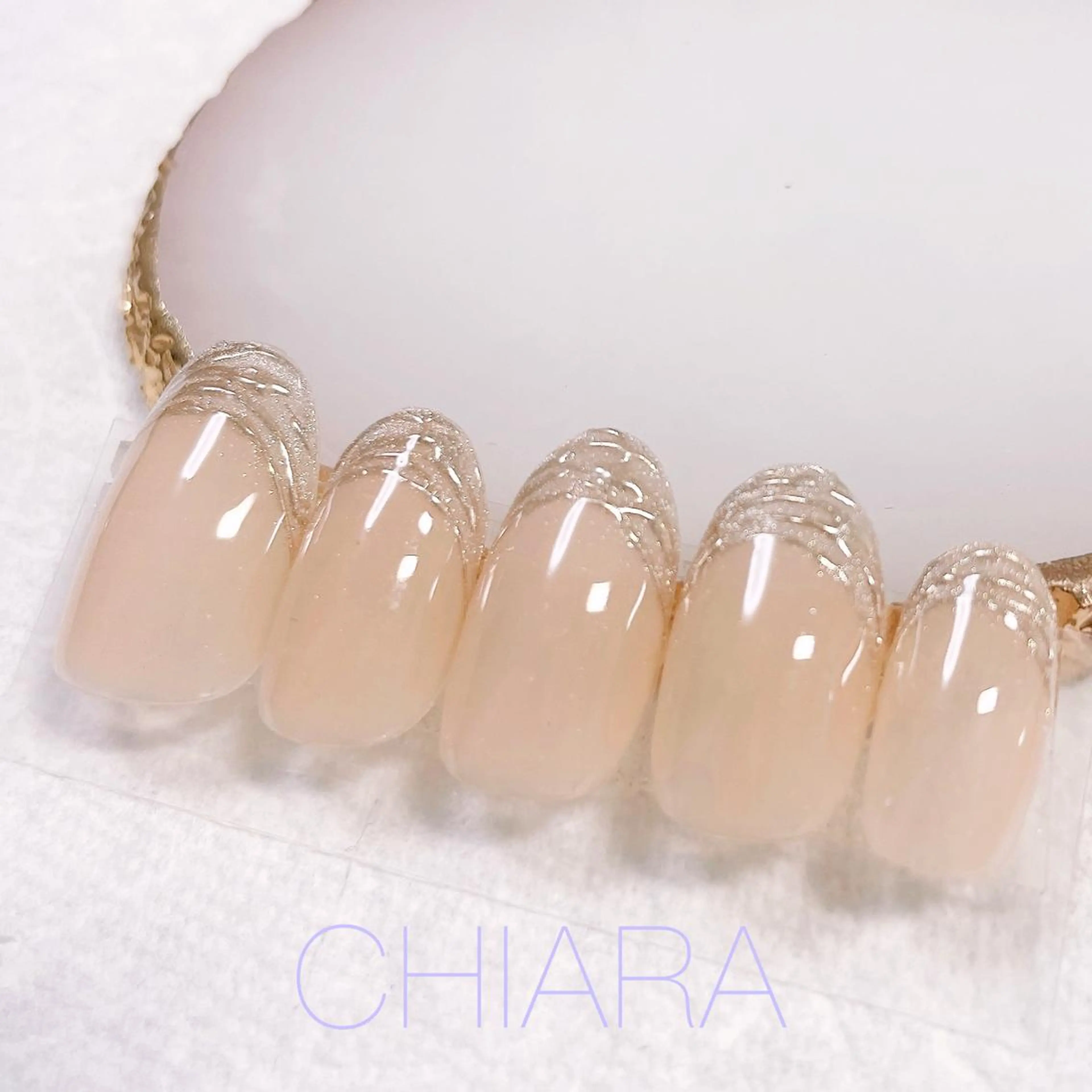 ネイル フレンチネイル マグネットネイル ミラーネイル ブライダルネイル ハンドネイル CHIARA nailsのネイルデザイン