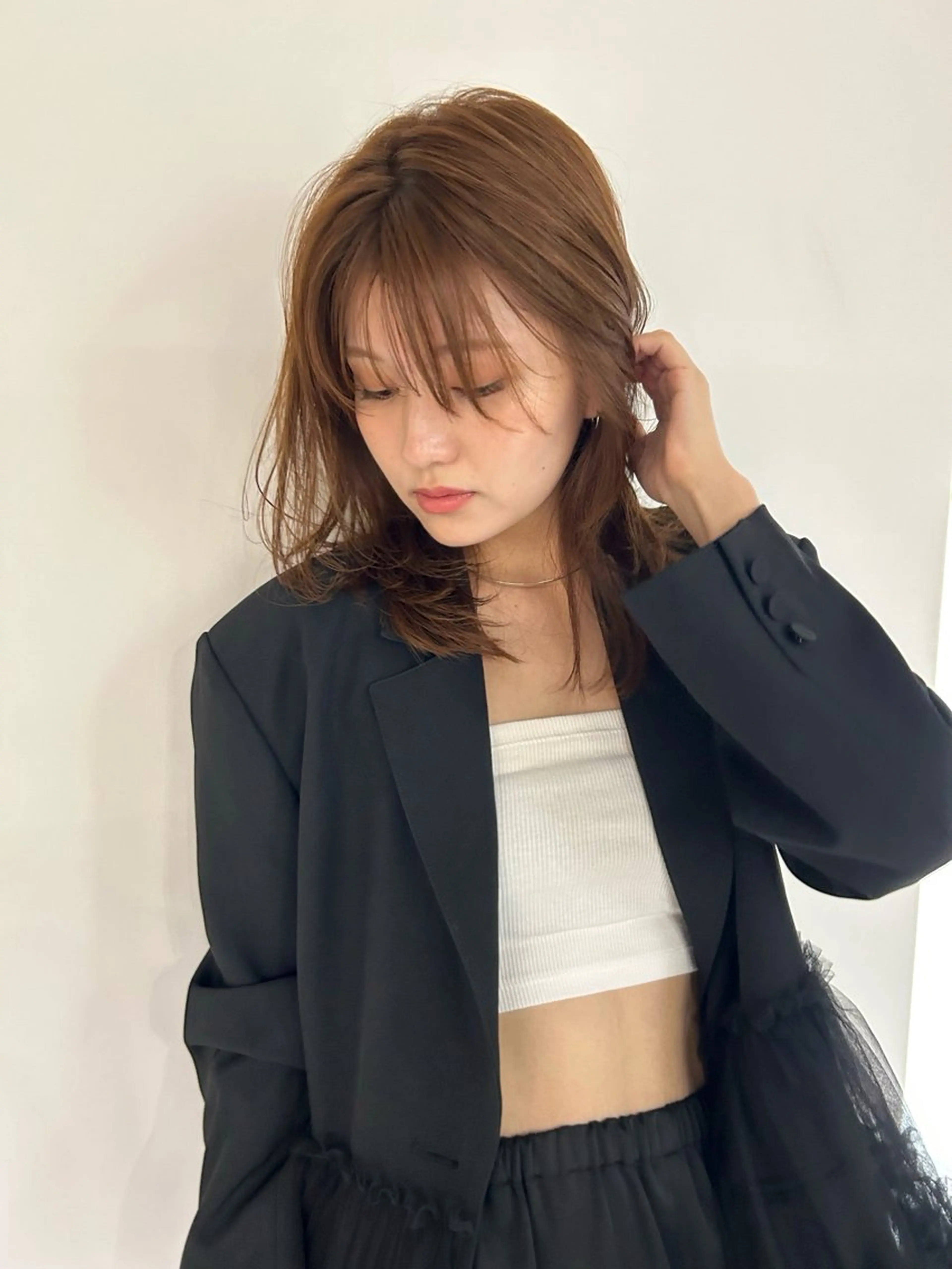 セミロング 髪質改善 似合わせカット 髪質改善/艶カラー/ 渋谷  RISA💛のヘアスタイル