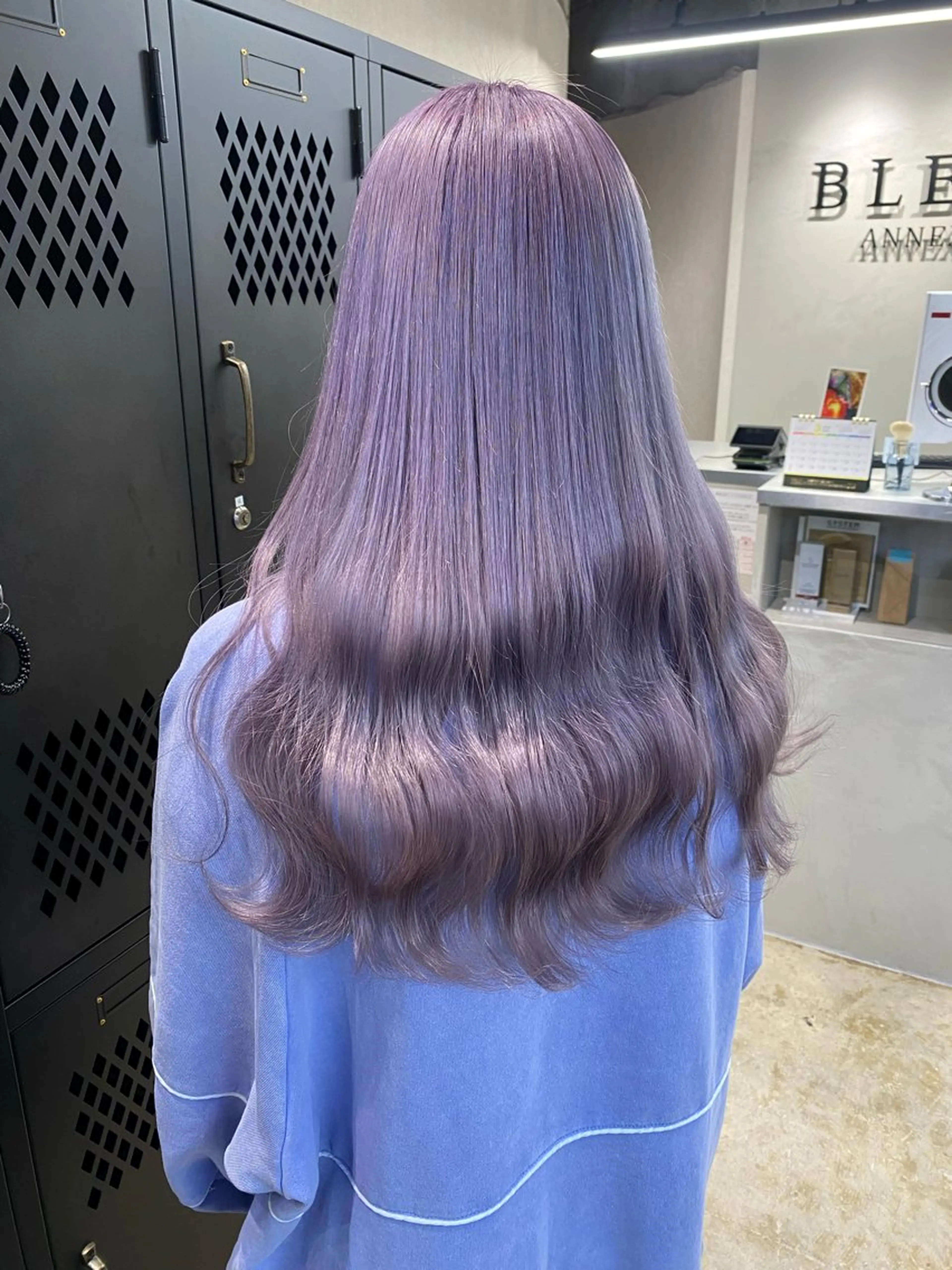セミロング カラー ラベンダーカラー ヘアカラー ブレンバイドット所属・ニュアンスカラー/ 🫧レミ(坊主)のヘアスタイル