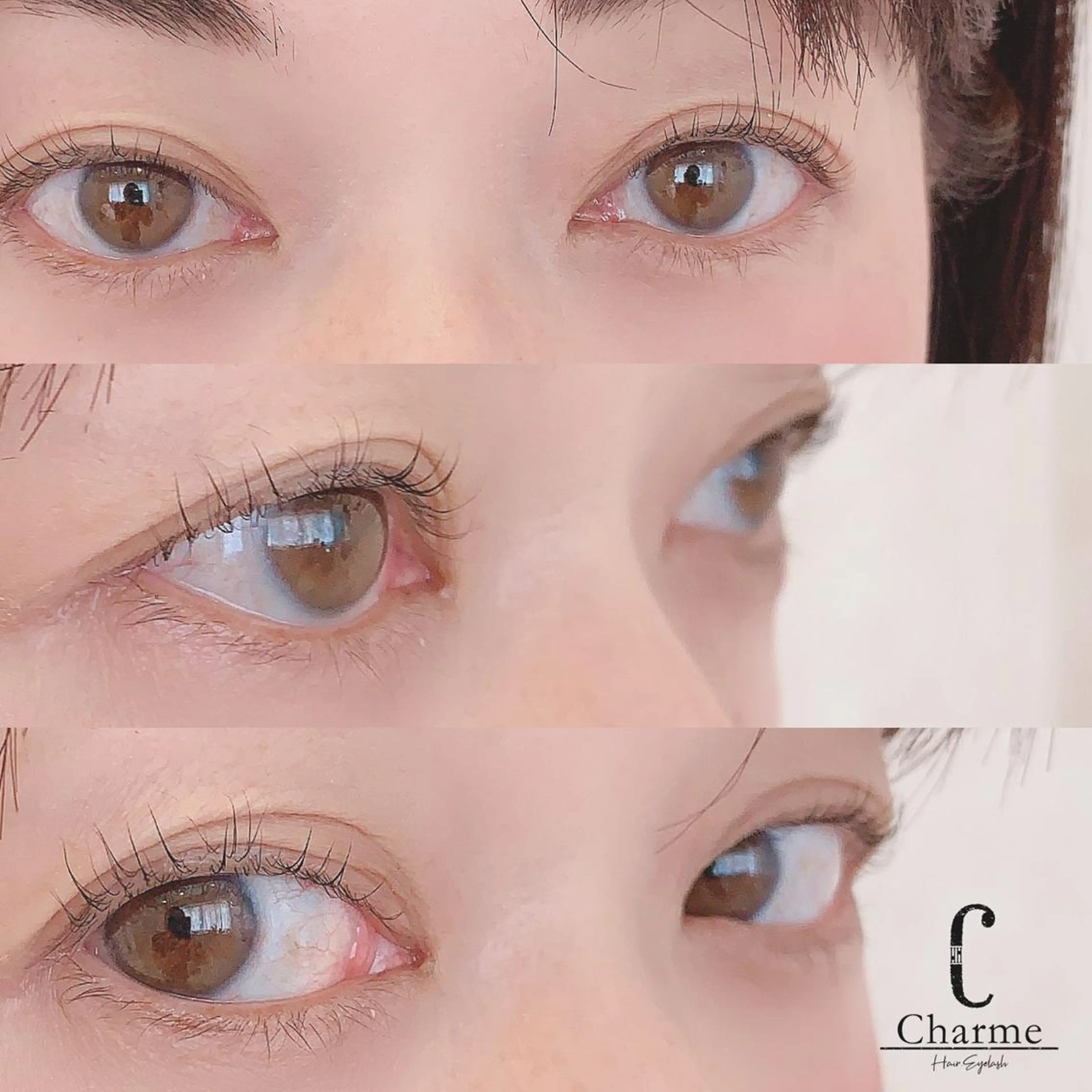 マツエク・マツパ アッパーリフトカール 完全個室‼︎Charme(シャルム)美容室併設eyelashサロン所属・【Charme 】 シャルムのマツエク・マツパデザイン